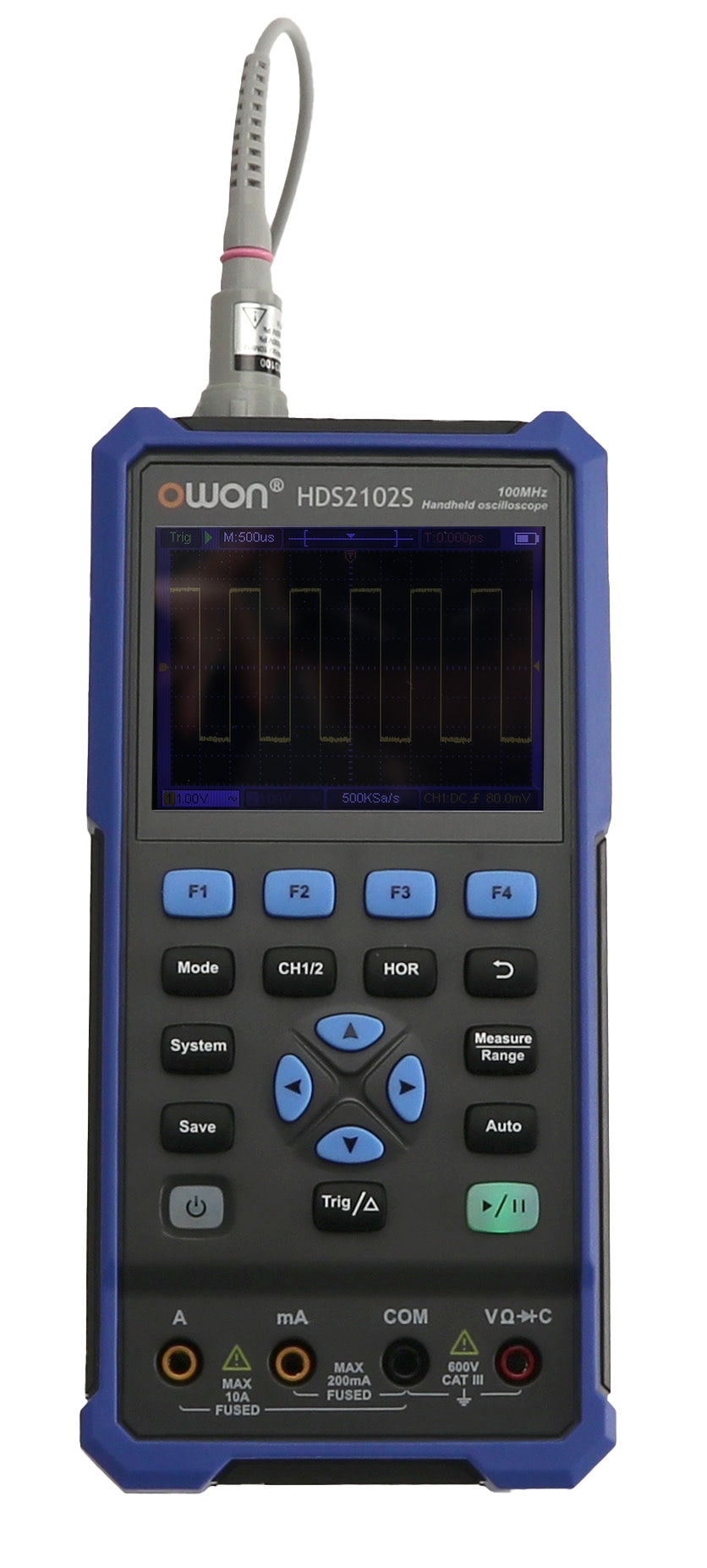 OWON LCD-Oszilloskop mit Multimeter und Funktionsgenerator, HDS2102S, 2-Kanal, 100 MHz OWON LCD-Oszilloskop mit Multimeter und Funktionsgenerator, HDS2102S, 2-Kanal, 100 MHz