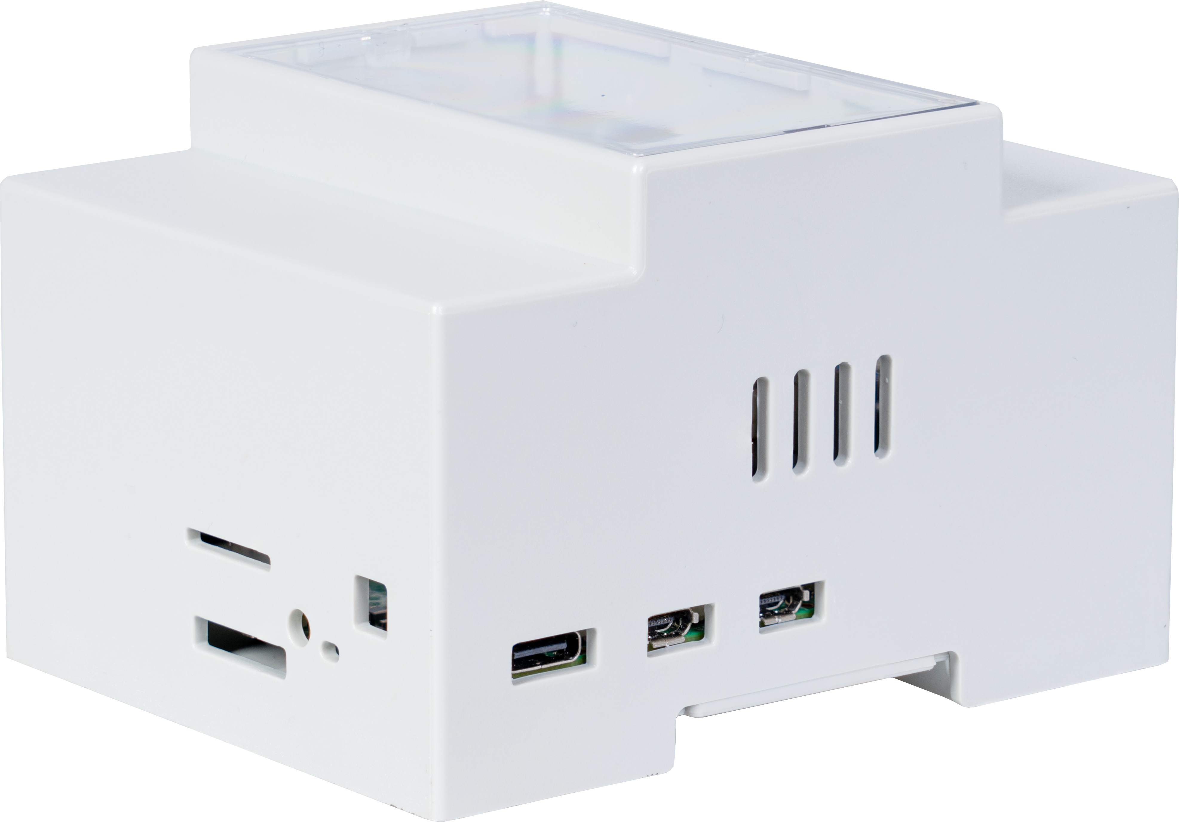 JOY-IT Hutschienengehäuse für Raspberry Pi 5, weiß, RB-CaseP5-07