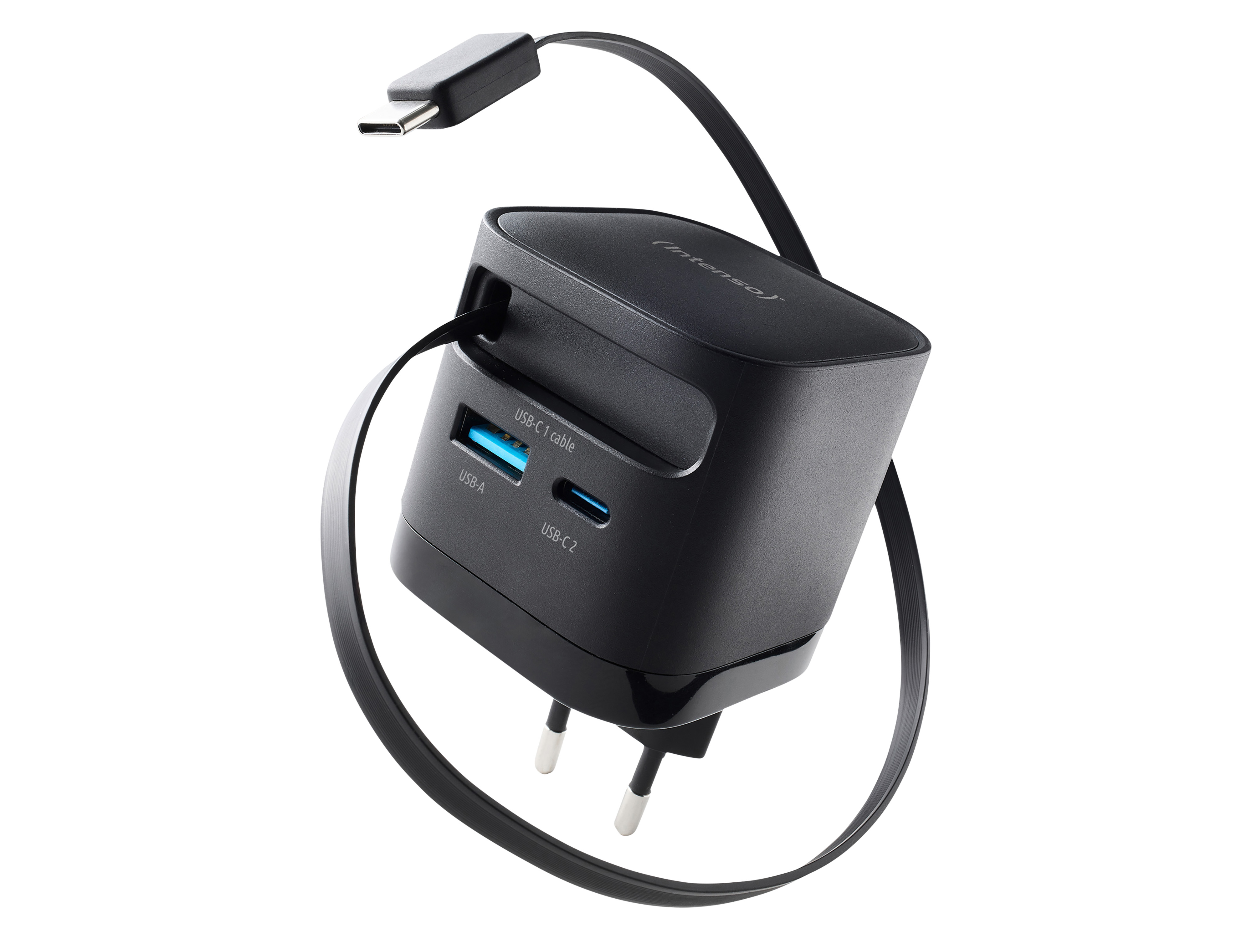 INTENSO Schnellladegerät 7806520, 65 W, Schwarz INTENSO Netzteil 7806520, 65 W, Schwarz