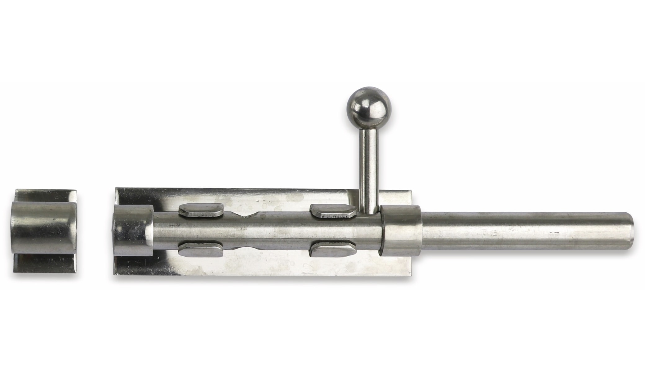 Bolzenriegel, anschweißbar, 160mm, Edelstahl Bolzenriegel, anschweißbar, 160mm, Edelstahl