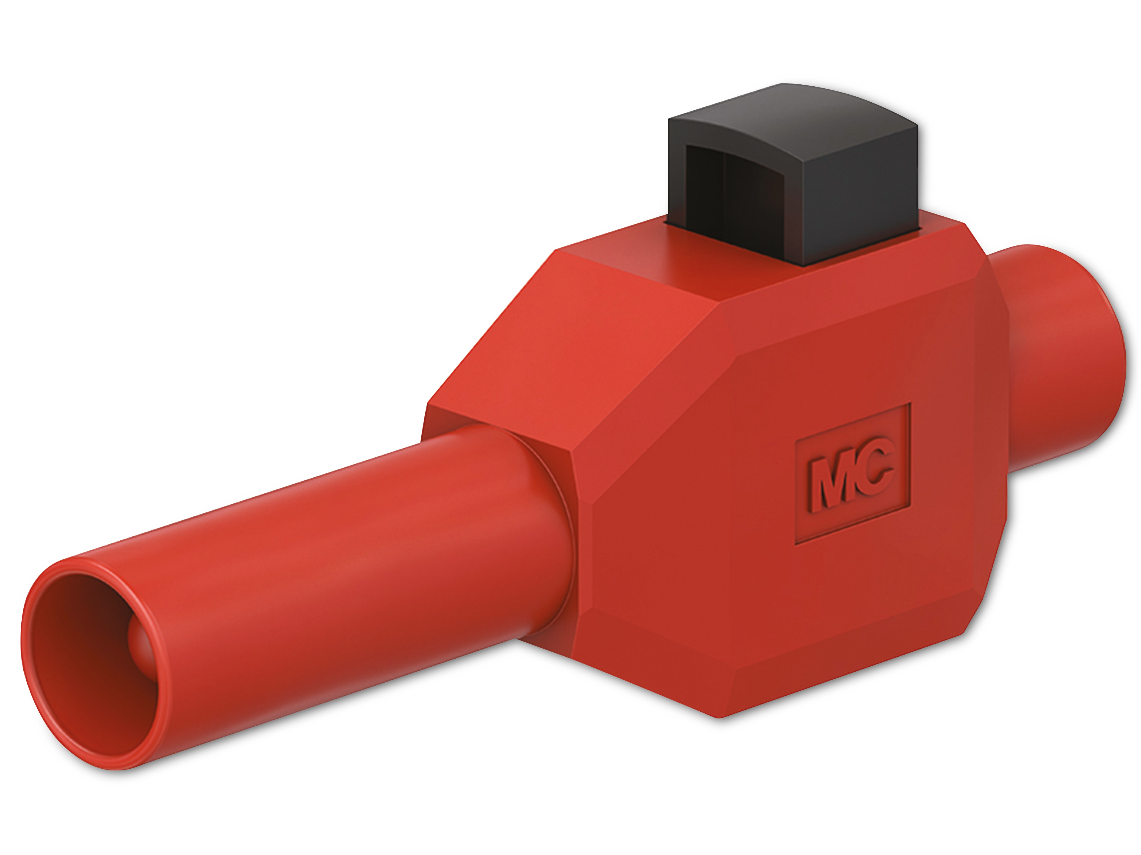 STÄUBLI Sicherheitsklemmsteckeradapter, 22.3007-22, 4 mm , rot, 600 V, CAT II, 10 A STÄUBLI Sicherheitsklemmsteckeradapter, 22.3007-22, 4 mm , rot, 600 V, CAT II, 10 A