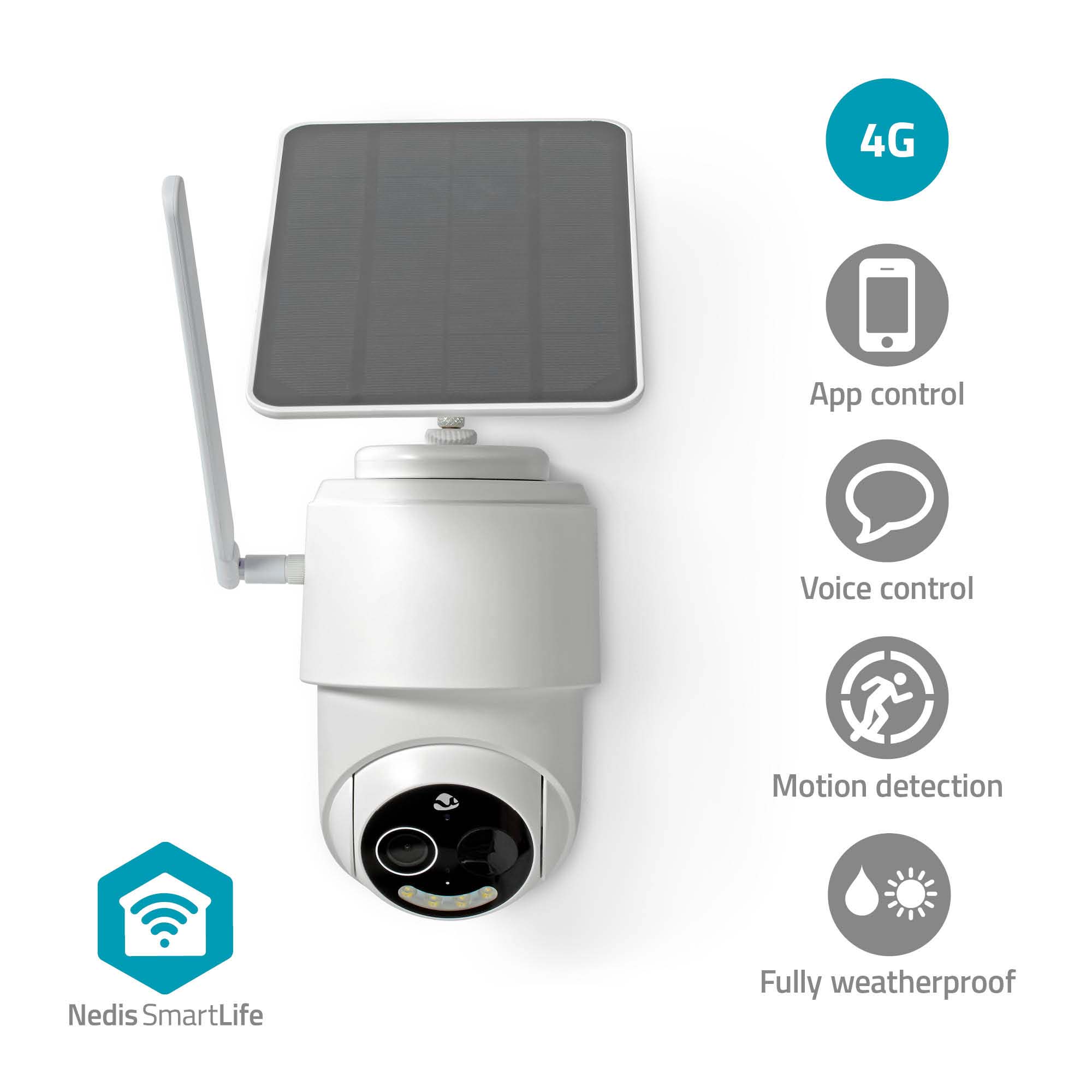 NEDIS Überwachungskamera SmartLife, SIMCBO50WT, Außen, weiß