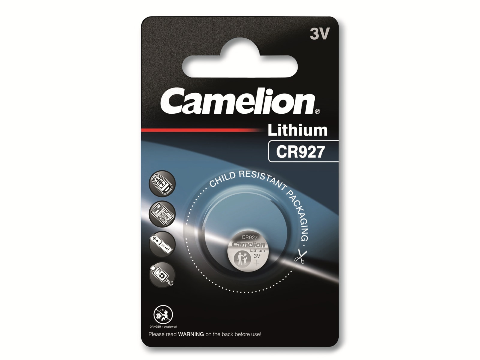 CAMELION Knopfzelle CR927, 1 St. CAMELION Knopfzelle CR927, 1 St.