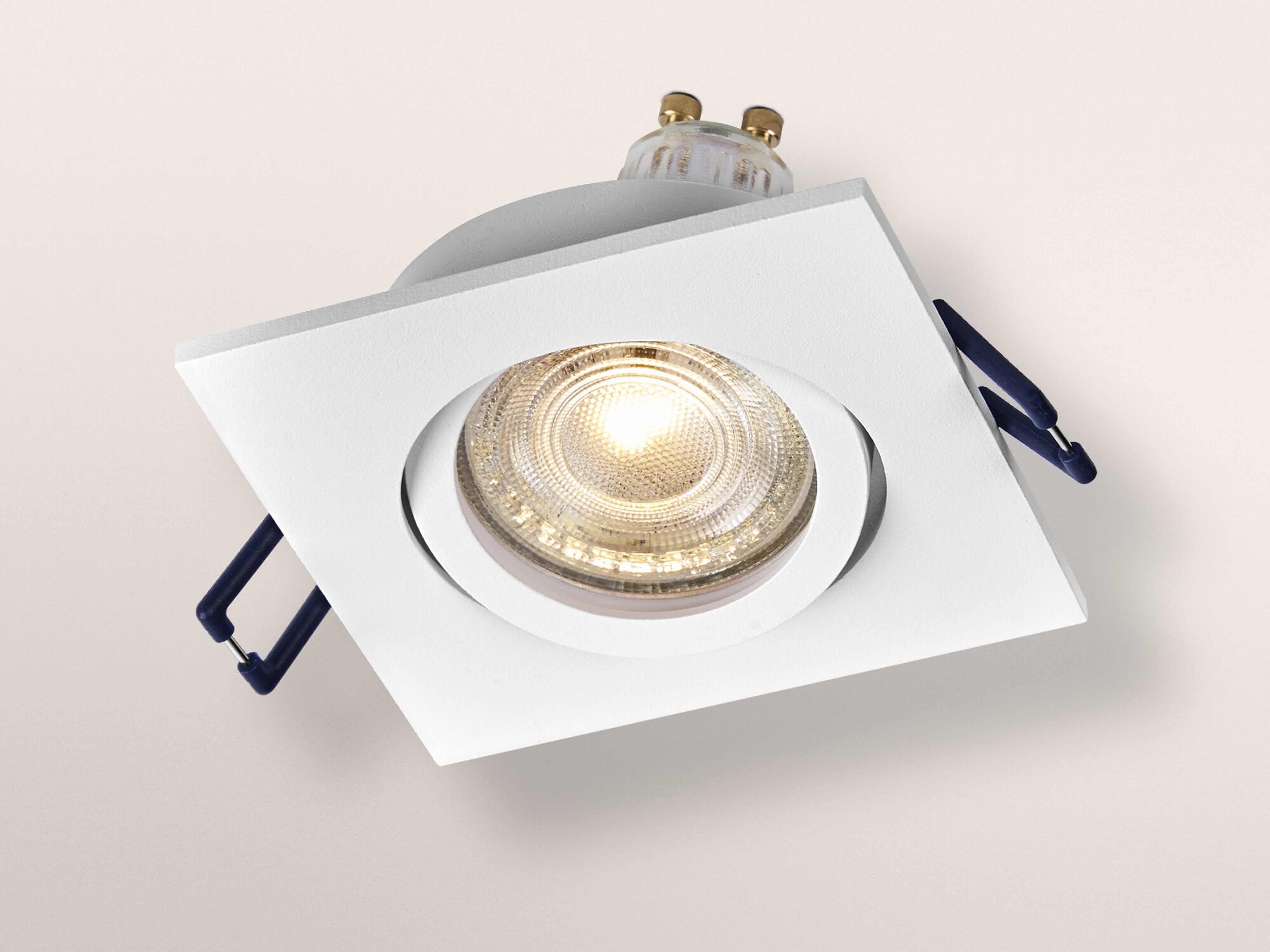 OSRAM LED-Einbauleuchte, GU10, 4,5W, 2700K, 400lm, warmweiß, IP20, weiß, 3er Set OSRAM LED-Einbauleuchte, GU10, 4,5W, 2700K, 400lm, warmweiß, IP20, weiß, 3er Set