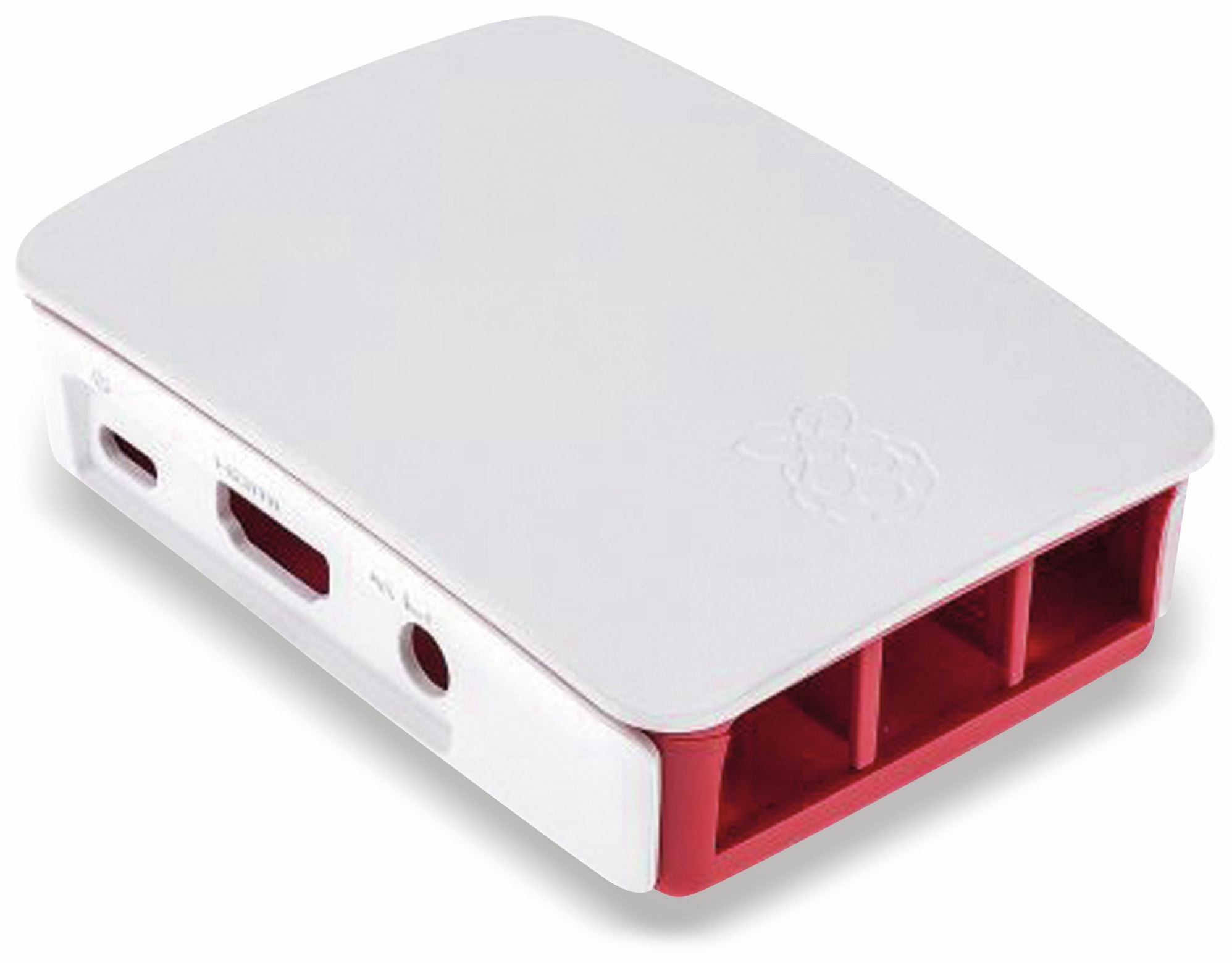 RASPBERRY PI 3 Model B, Gehäuse, himbeerfarben/weiß RASPBERRY PI 3 Model B, Gehäuse, himbeerfarben/weiß