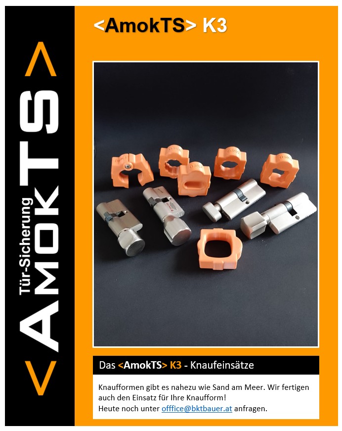 AMOKTS Türsicherung K3, Edelstahl Türsicherung K3, Edelstahl
