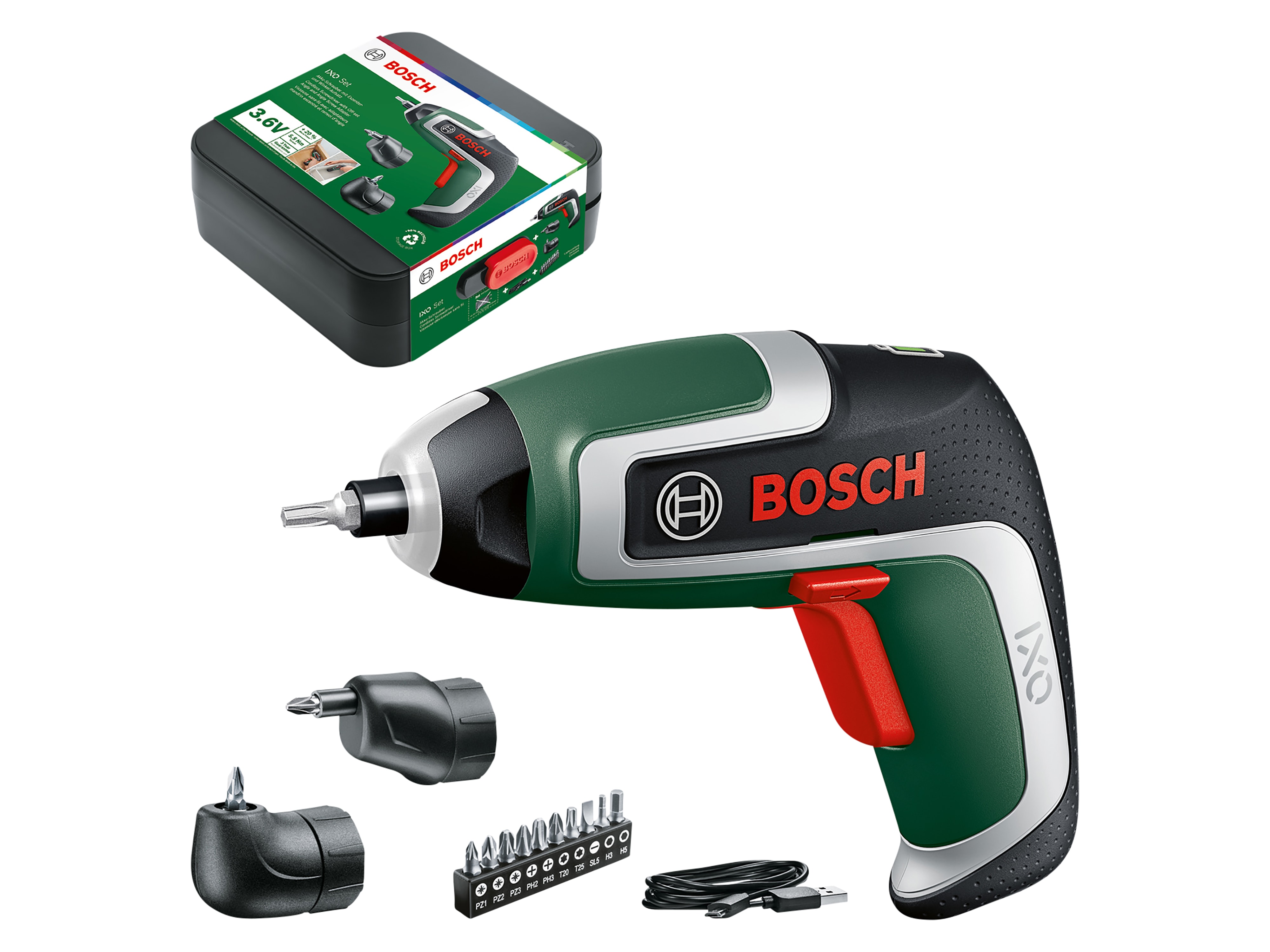 BOSCH Akkuschrauber IXO 7 Set, 06039E0001 BOSCH Akkuschrauber IXO 7 Set, 06039E0001