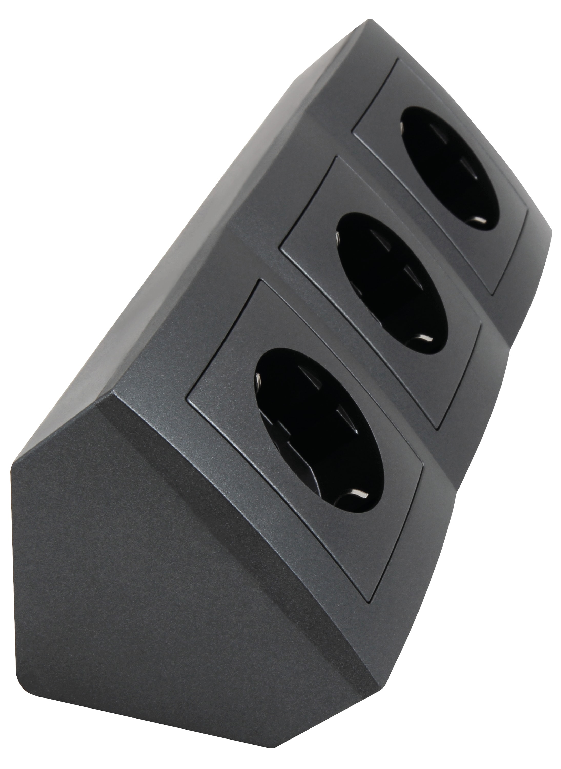 MCPOWER Steckdosenblock Flair, 3-fach, 16A/250V, anthrazit MCPOWER Steckdosenblock Flair, 3-fach, 16A/250V, anthrazit