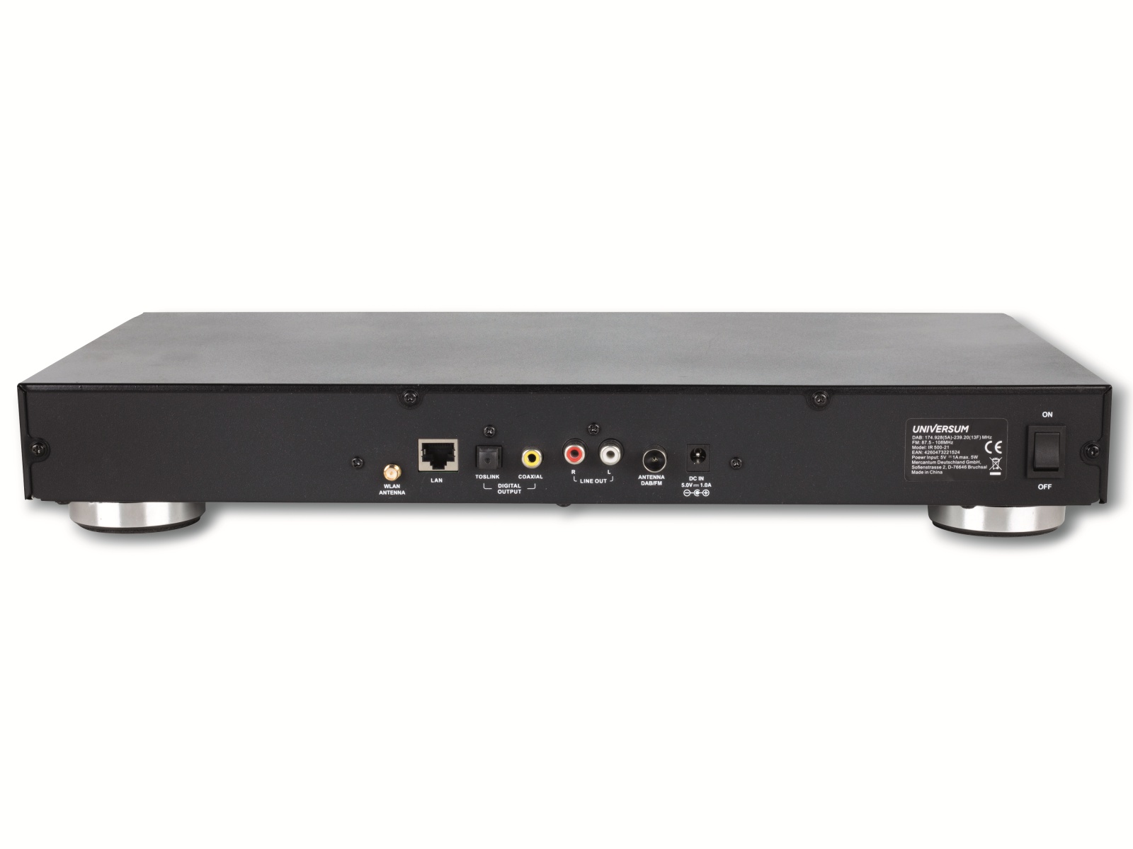 UNIVERSUM Internetradio IR 500-21, DAB+/FM, WiFi, Bluetooth, schwarz