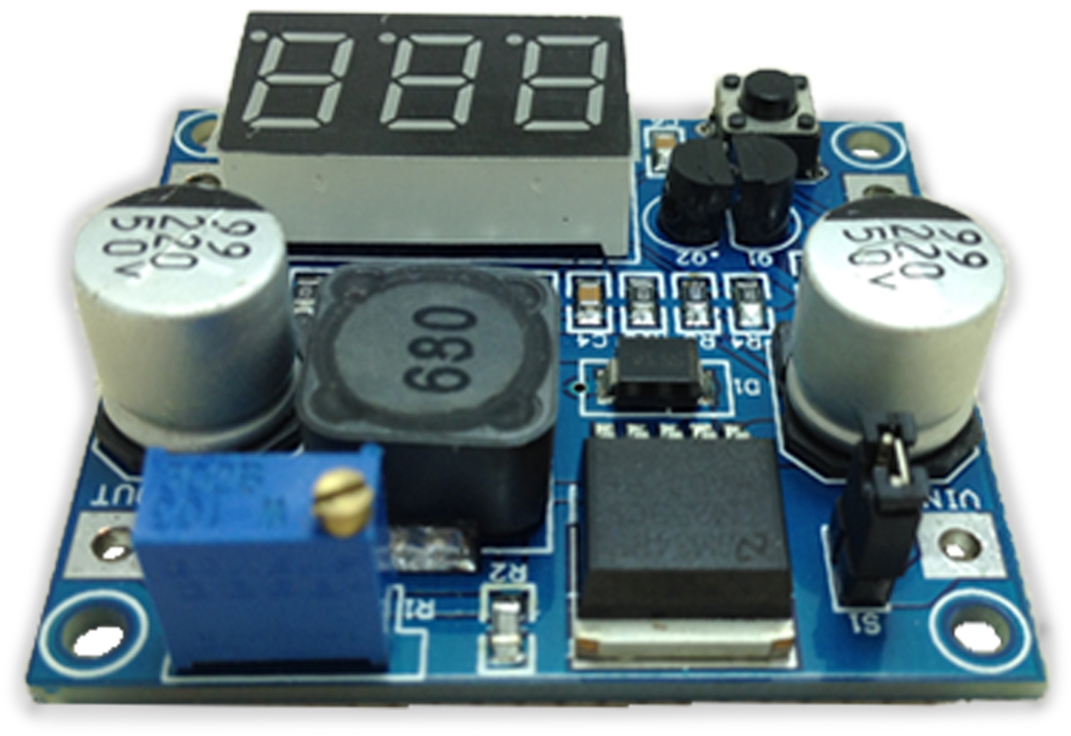 DAYPOWER Step-Down-Modul mit Spannungsanzeige POWER-2596-2 DAYPOWER Step-Down-Modul mit Spannungsanzeige POWER-2596-2