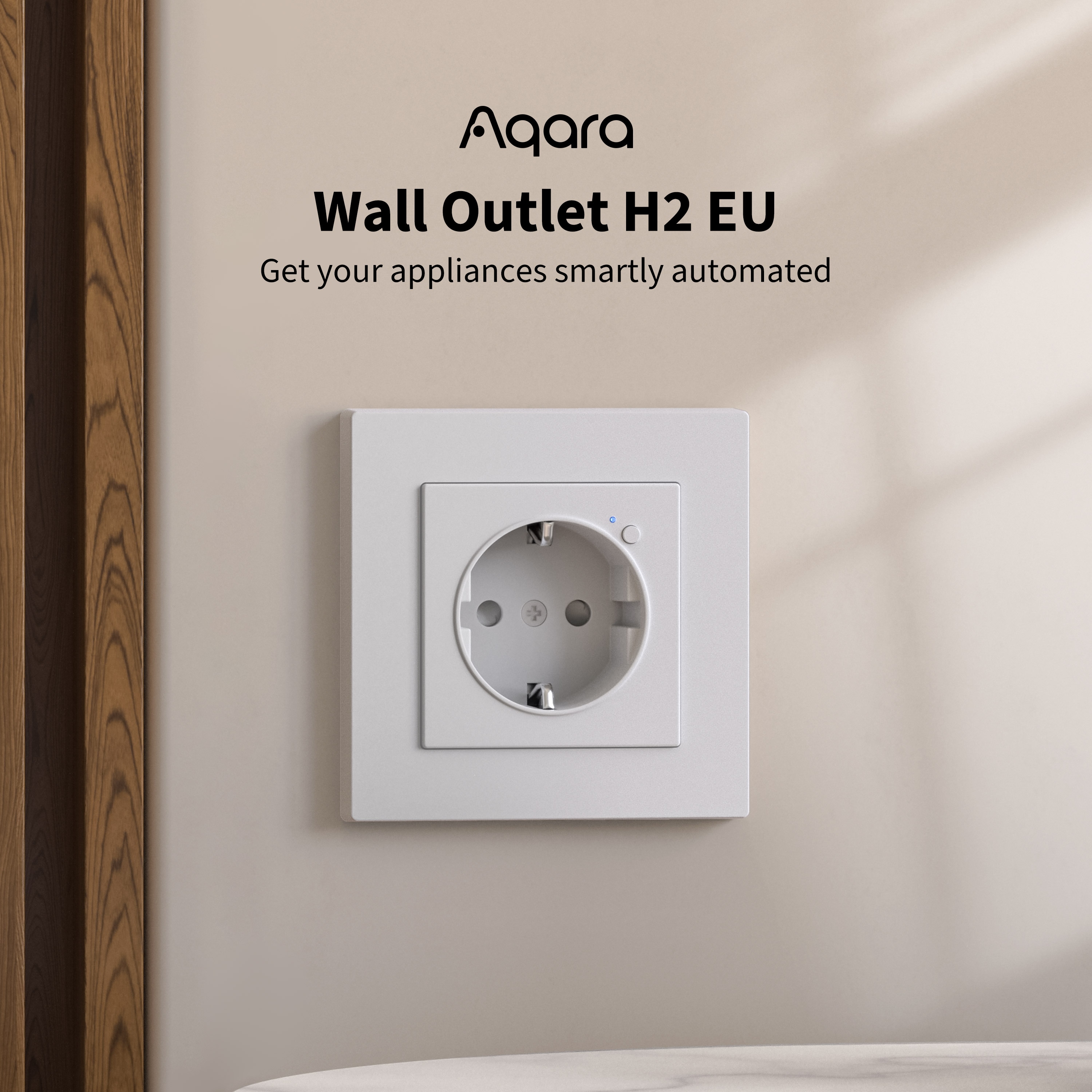AQARA Smart Steckdose WP-P01D, Wall Outlet H2, weiß AQARA Smart Steckdose WP-P01D, Wall Outlet H2, weiß