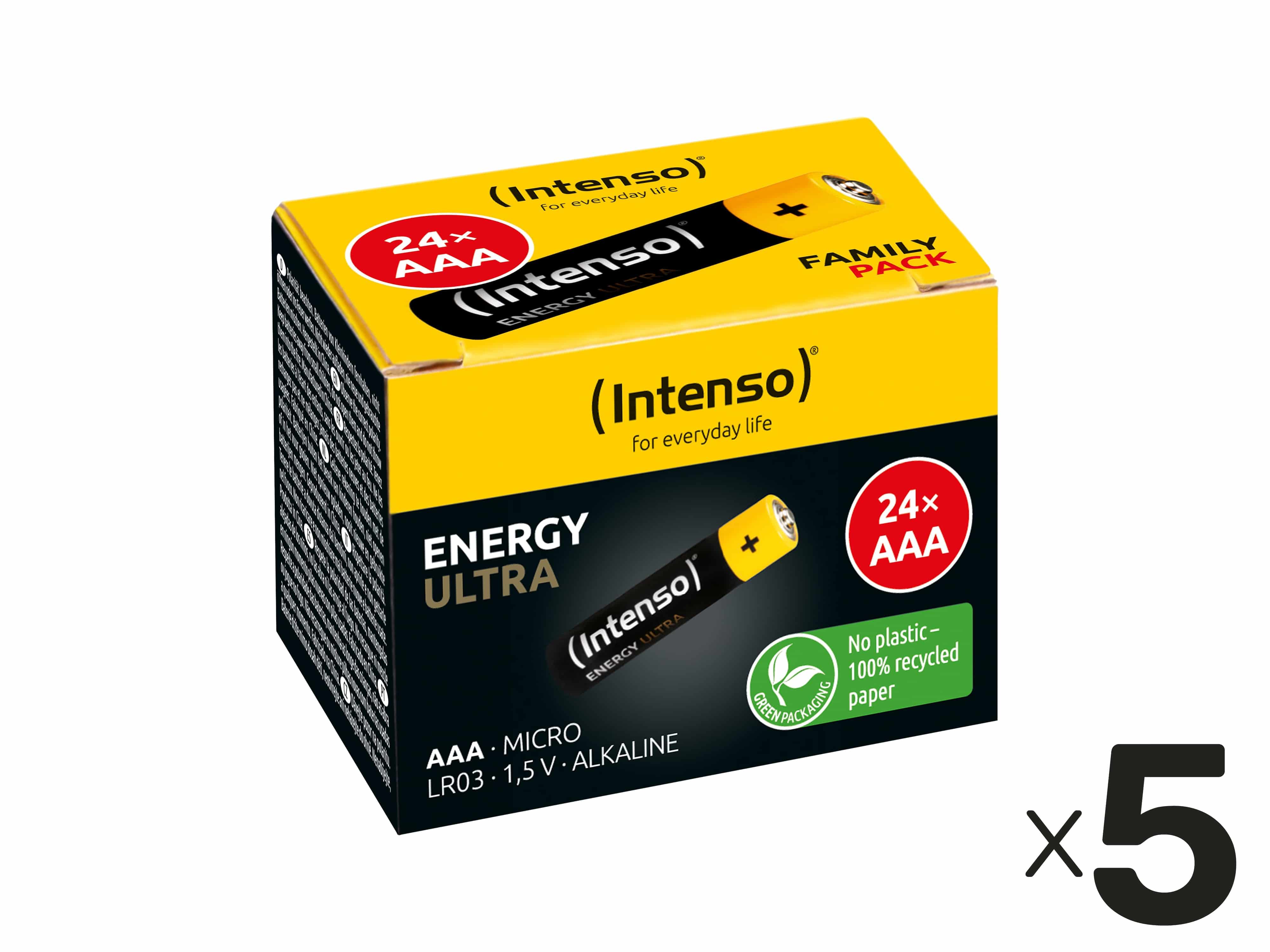 INTENSO Micro-Batterie-Set Energy Ultra, AAA LR03, Alkaline, 120 Stück INTENSO Micro-Batterie-Set Energy Ultra, AAA LR03, 120 Stück