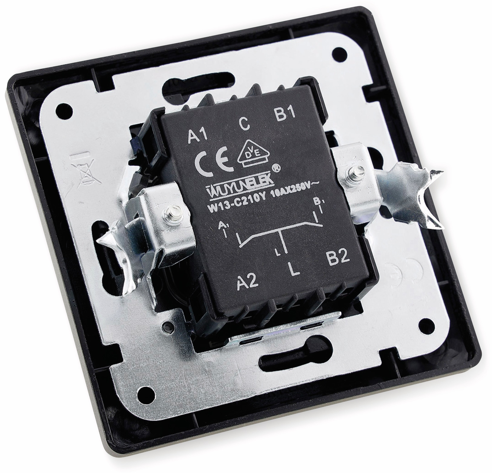 MILOS Serienschalter 23038, 10A/250V~, anthrazit MILOS Serienschalter 23038, 10A/250V~, anthrazit