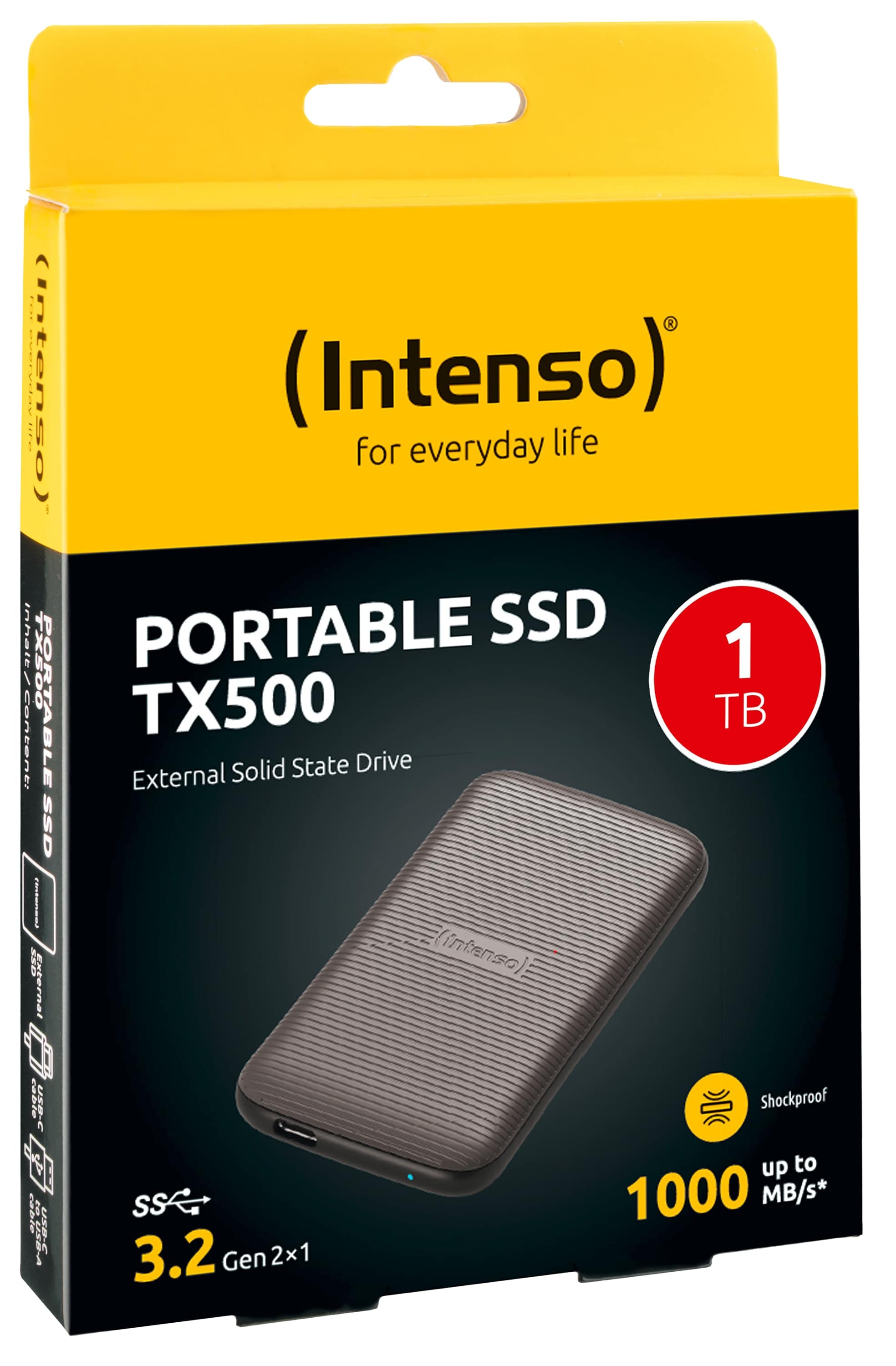 INTENSO USB 3.2-SSD TX500 1TB INTENSO USB 3.2-SSD TX500 1TB