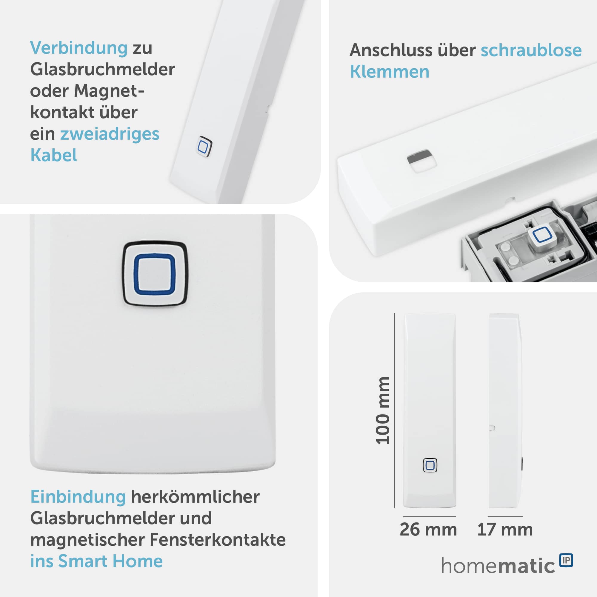 HOMEMATIC IP Smart Home 153149A0 Kontakt-Schnittstelle HOMEMATIC IP Smart Home 153149A0 Kontakt-Schnittstelle