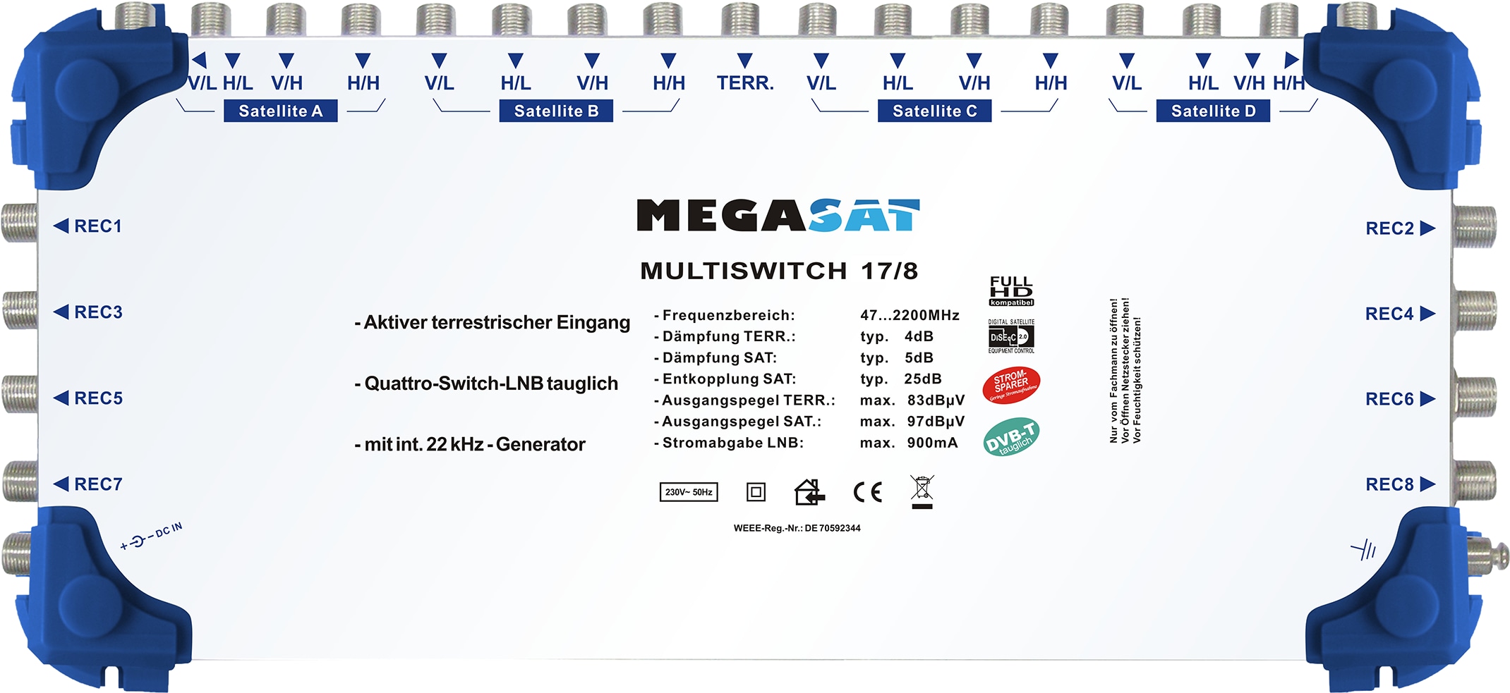 MEGASAT Multischalter 17/8 0600154 MEGASAT Multischalter 17/8 0600154