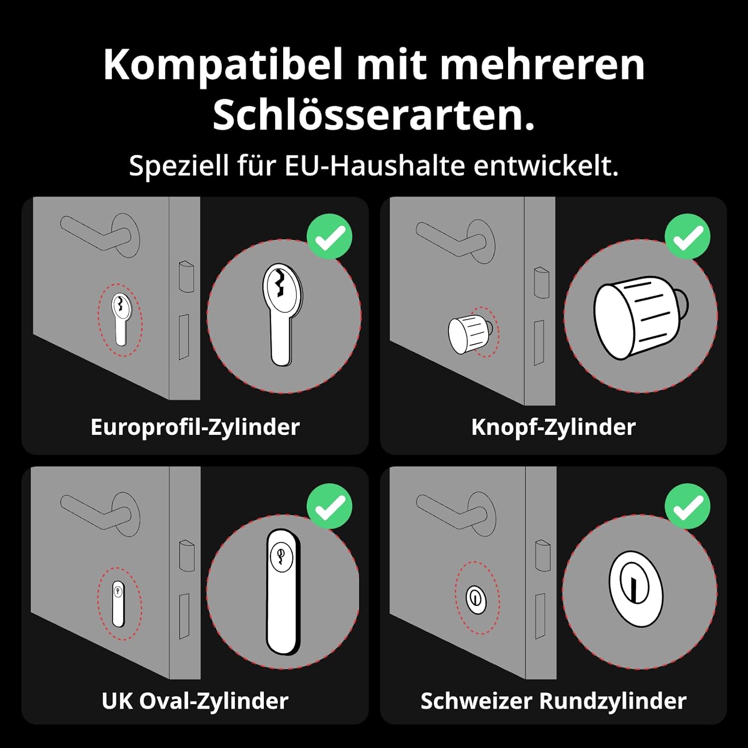 SWITCHBOT Smartes Türschloss, Smart Lock Pro, schwarz SWITCHBOT Smartes Türschloss, Smart Lock Pro, schwarz