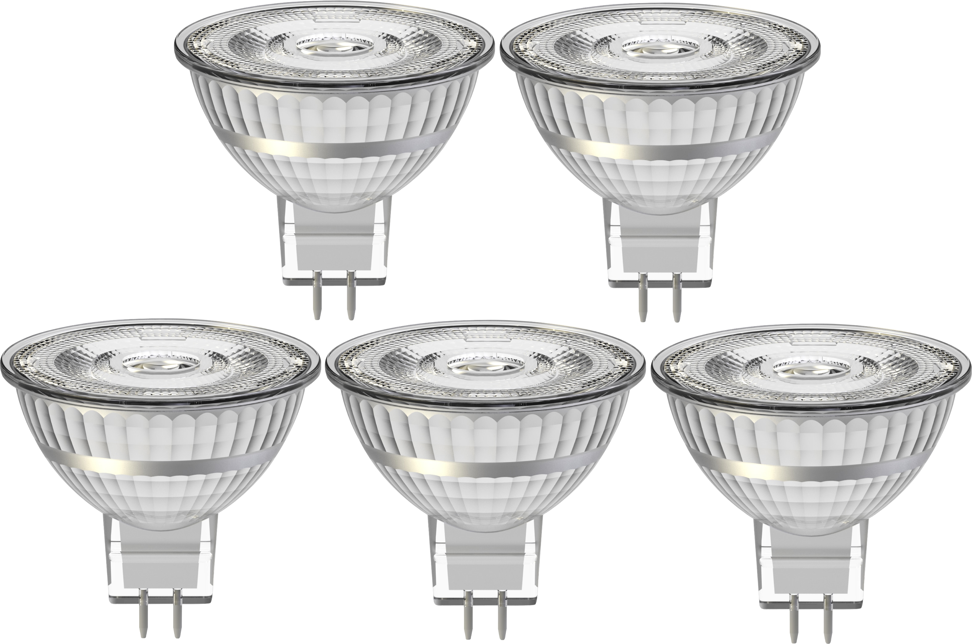 BLULAXA LED-SMD-Lampe, MR16, EEK: F, GU5.3, 3,5 W, 345 lm, 2700 K, 5 Stück BLULAXA LED-SMD-Lampe, MR16, EEK: F, GU5.3, 3,5 W, 345 lm, 2700 K, 5 Stück