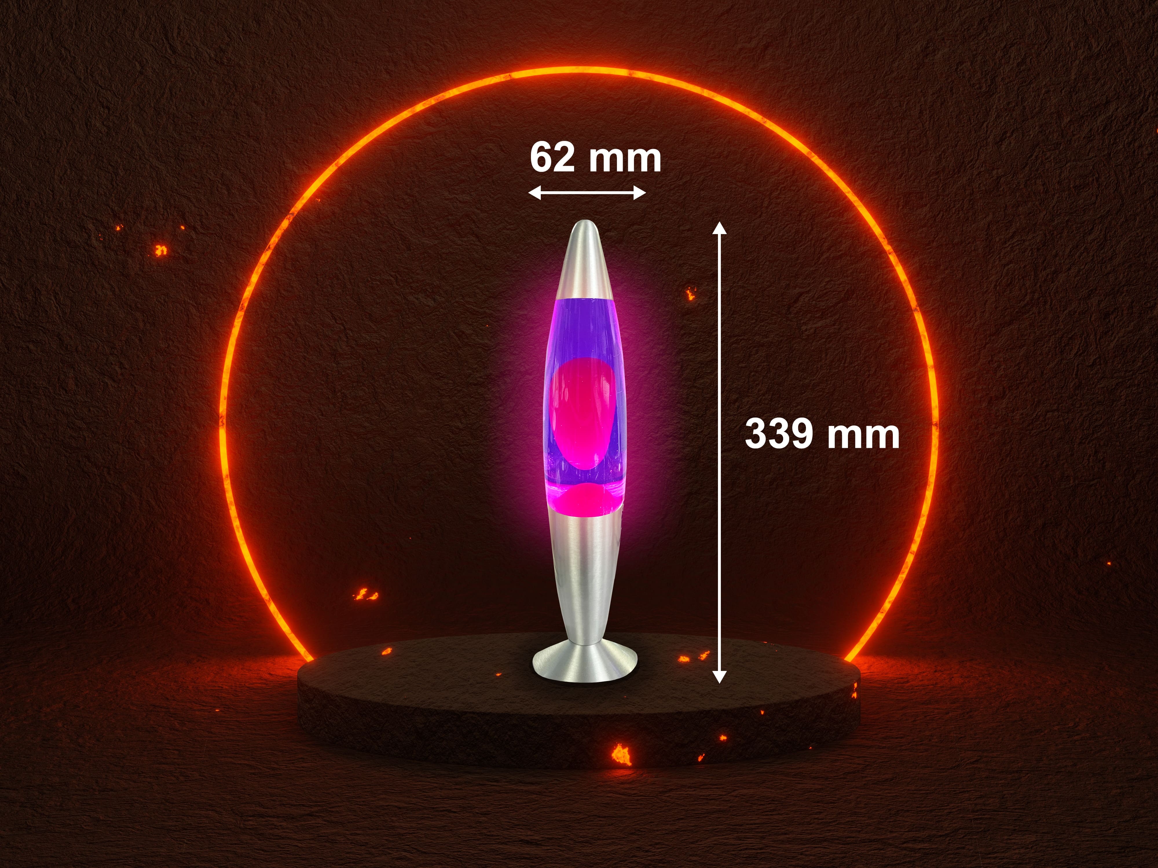 BLULAXA LED-Lava-Tischleuchte, 49984, 20W, 34 cm, rosa/lila BLULAXA LED-Lava-Tischleuchte, 49984, 20W, 34 cm, rosa/lila