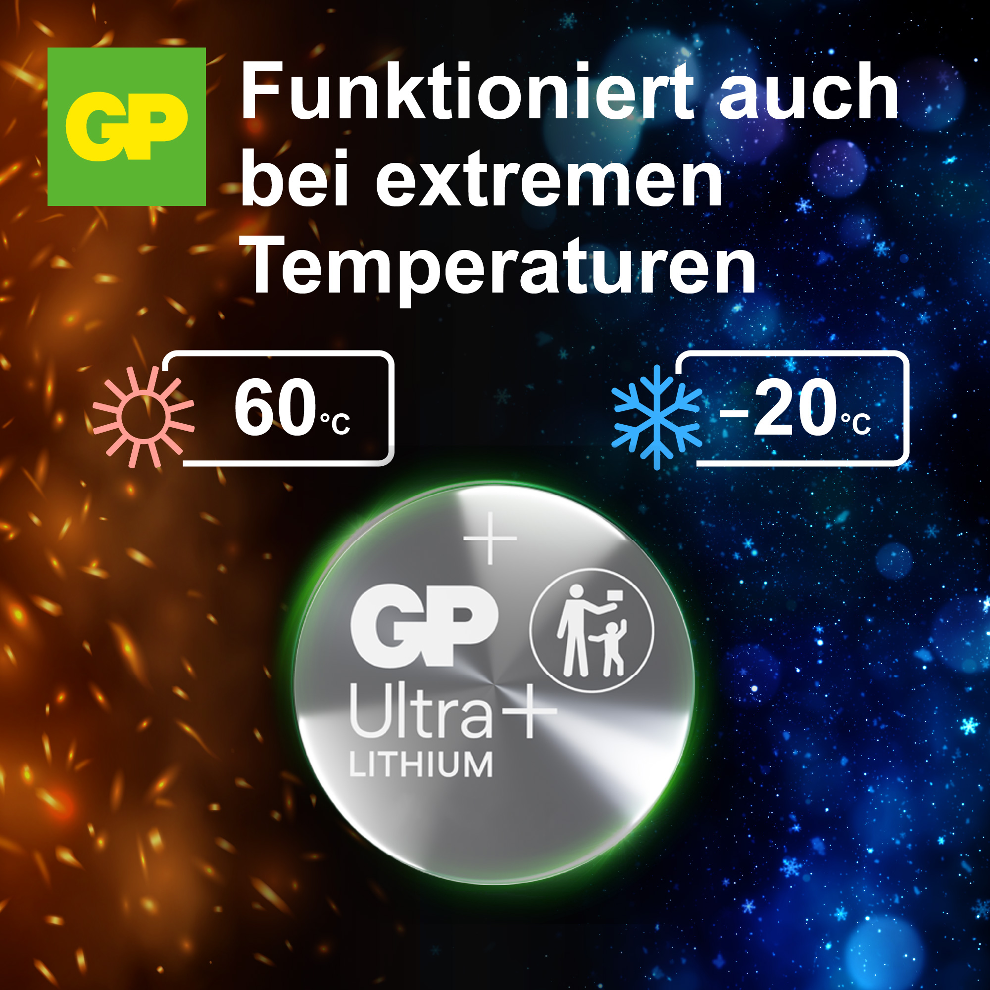 Knopfzelle GP Ultra Plus, CR2450, Lithium, 2 Stück Knopfzelle GP Ultra Plus, CR2450, Lithium, 2 Stück
