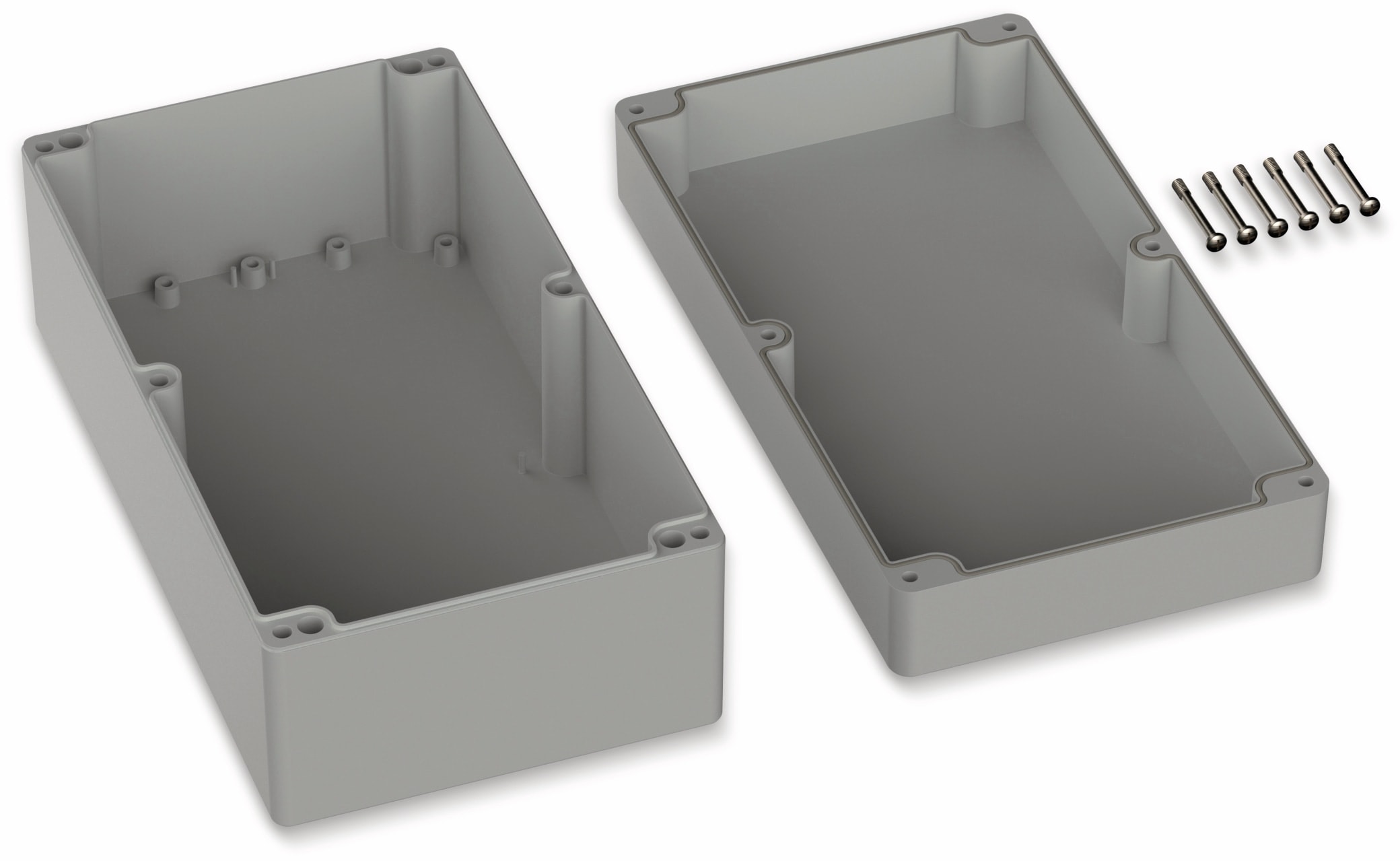 POLLIN, ABS Gehäuse, 360 x 200 x 149,5 mm, IP66, Lichtgrau POLLIN, ABS Gehäuse, 360 x 200 x 149,5 mm, IP66, Lichtgrau