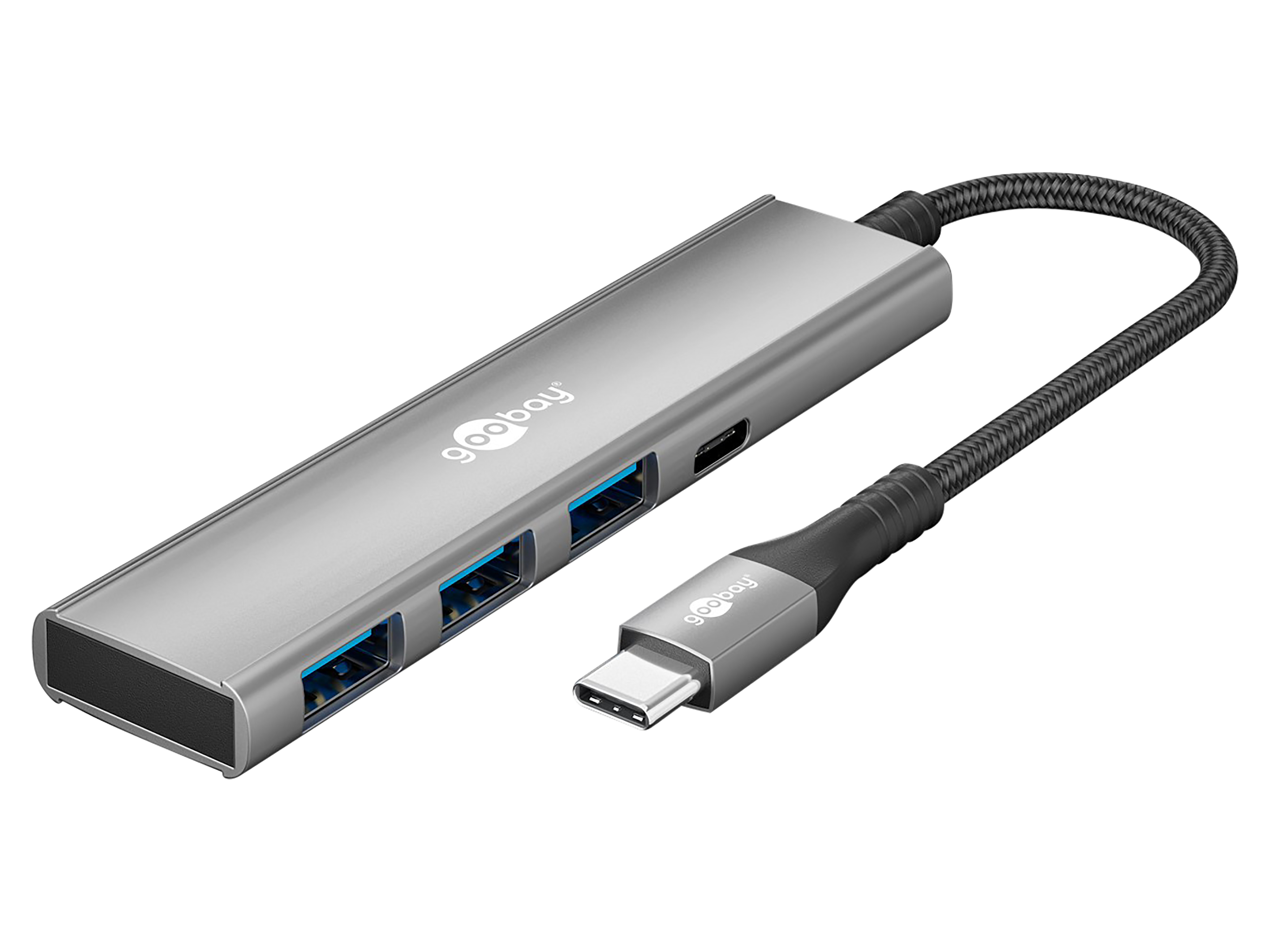 GOOBAY USB-C Hub 76562 Slim 4 Port USB-C auf USB-C/USB-A 5 Gbit/s GOOBAY USB-C Hub 76562 Slim 4 Port USB-C auf USB-C/USB-A 5 Gbit/s