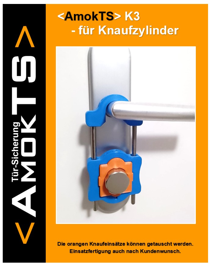 AMOKTS Türsicherungs-Set, Türsicherung K3 + Einsatz K3-DSK5 AMOKTS Türsicherungs-Set, Türsicherung K3 + Einsatz K3-DSK5