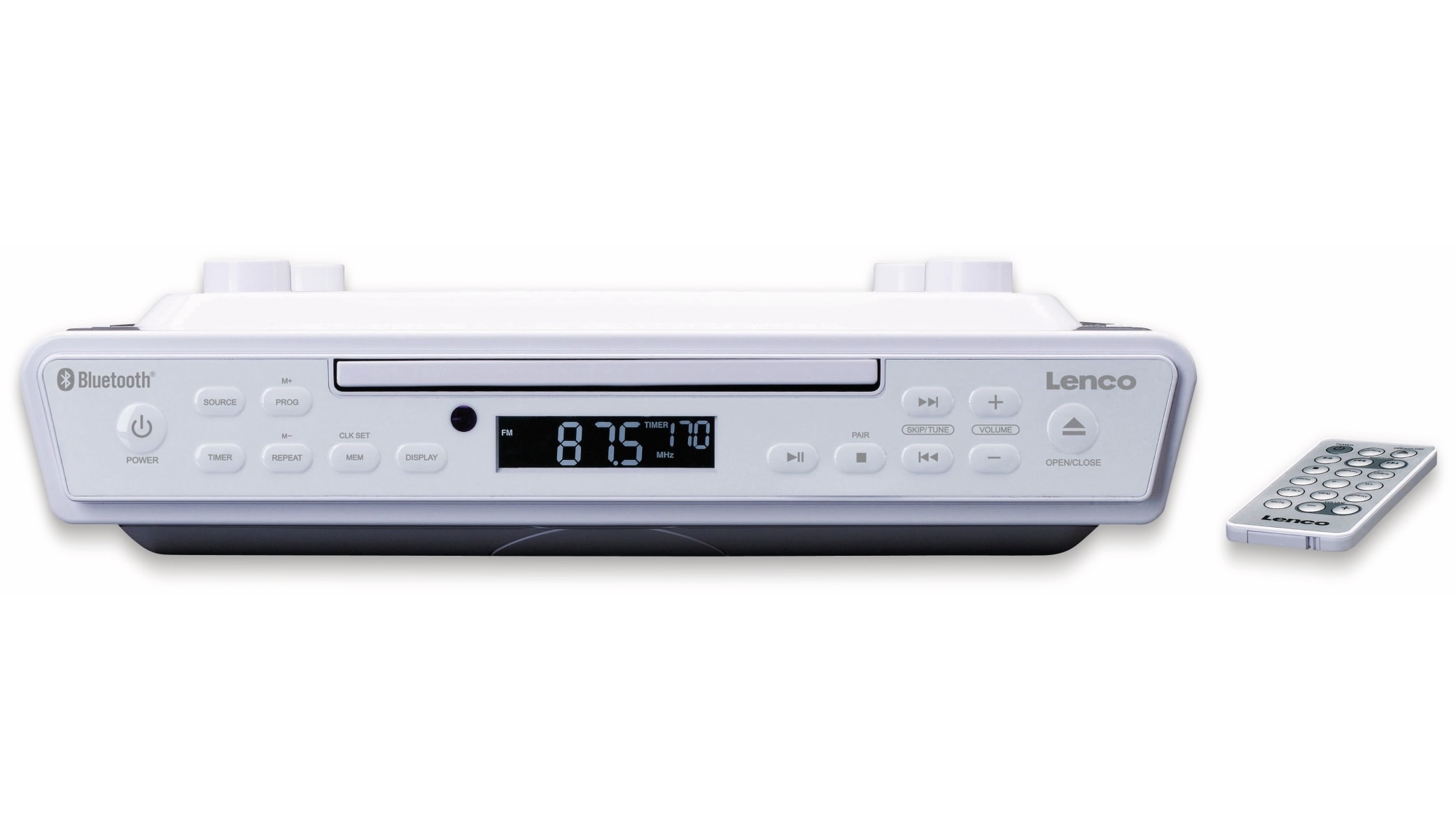 LENCO Küchenunterbauradio KCR-150, weiß, UKW, CD, Bluetooth LENCO Küchenunterbauradio KCR-150, weiß, UKW, CD, Bluetooth