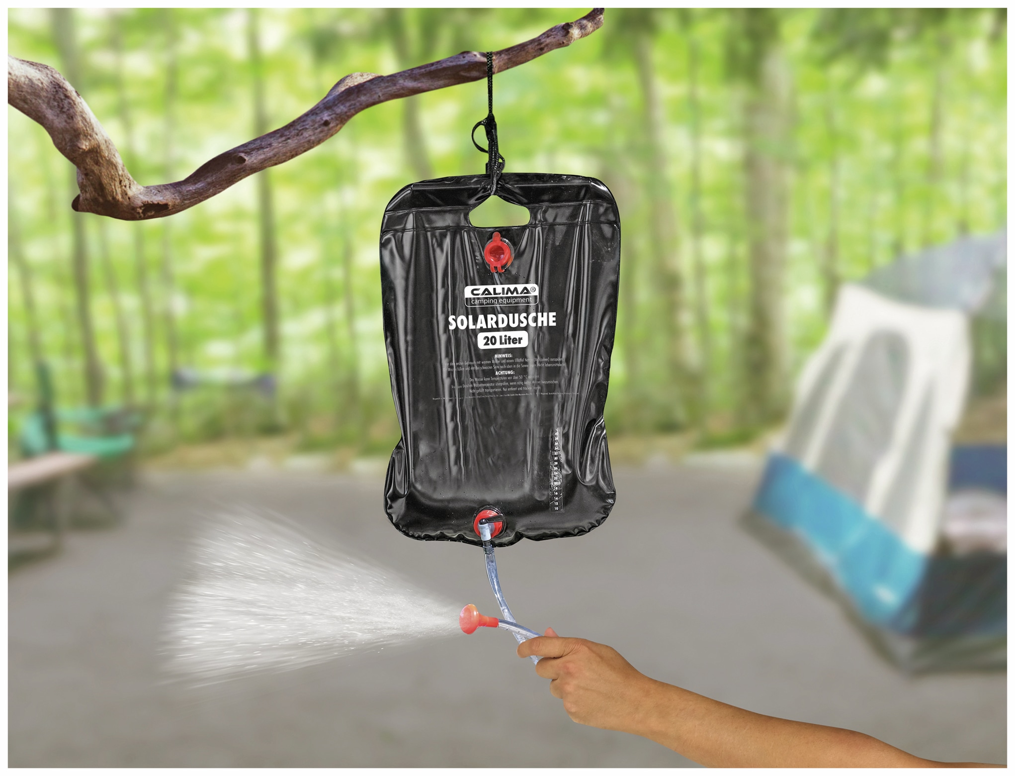 CALIMA CAMPING EQUIPMENT Campingdusche, 20 l, schwarz CALIMA CAMPING EQUIPMENT Campingdusche, 20 l, schwarz