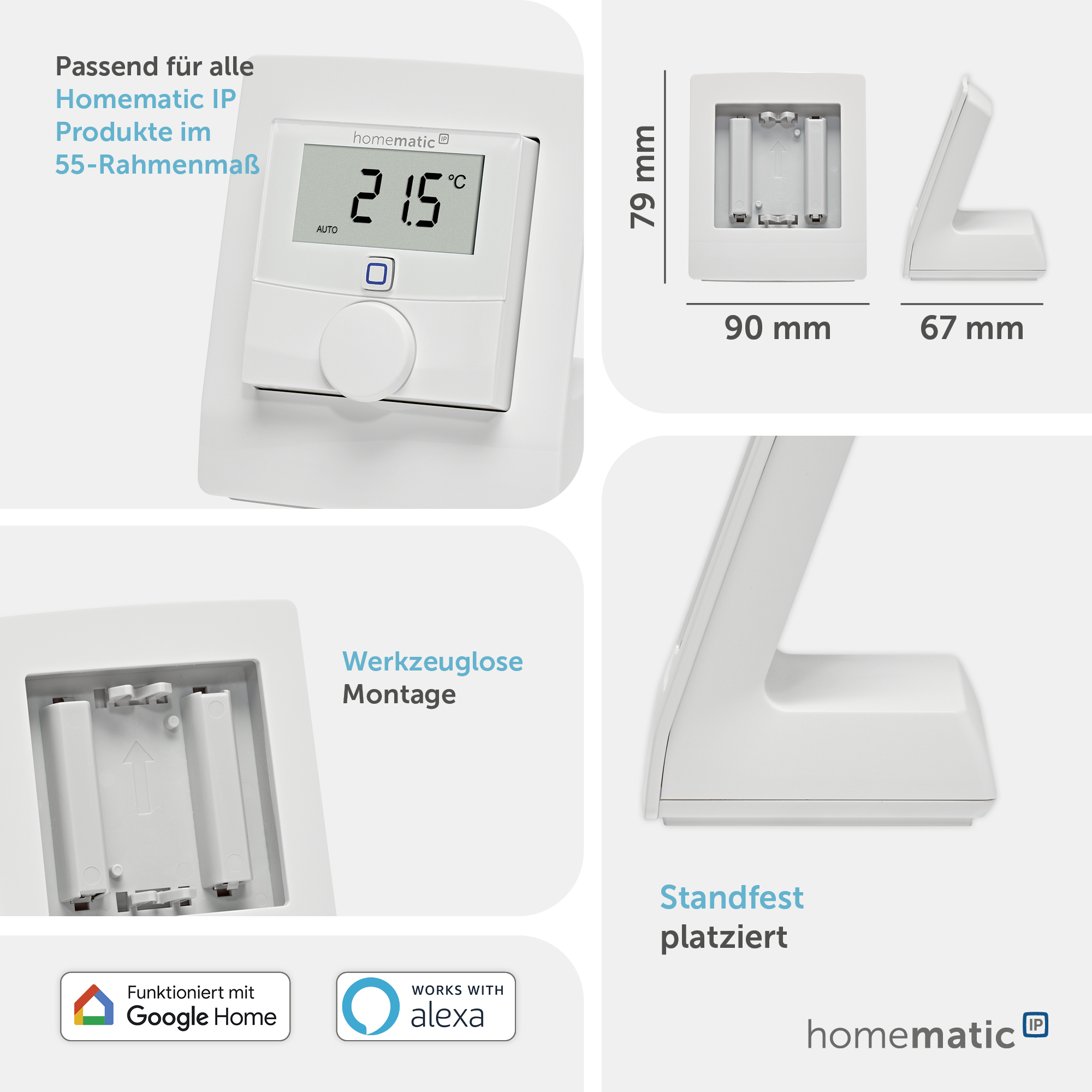 HOMEMATIC IP Smart Home 141743A0 Tischaufsteller HOMEMATIC IP Smart Home 141743A0 Tischaufsteller
