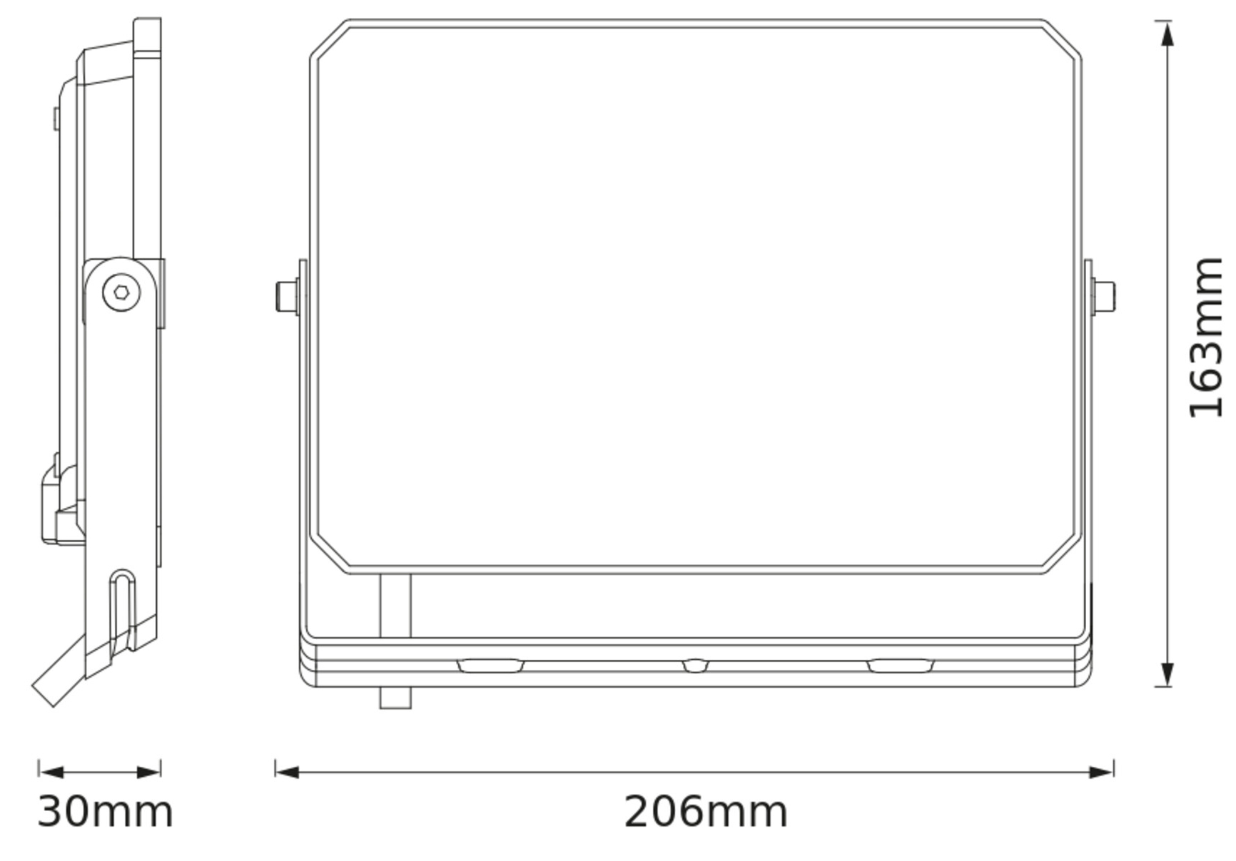 BELLALUX LED-Fluter, 50W, 4000K, 4500lm, neutralweiß, IP65, schwarz BELLALUX LED-Fluter, 50W, 4000K, 4500lm, neutralweiß, IP65, schwarz