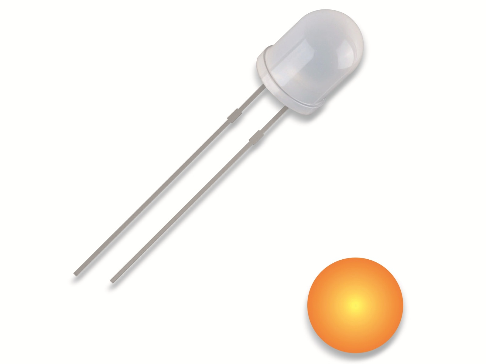 QUADRIOS LED, 3 mm, gelb, 2,54 mm QUADRIOS LED, 3 mm, Lichtfarbe: Gelb, Gehäusefarbe: Diffus, 700 mcd, 590 nm, 2,54 mm