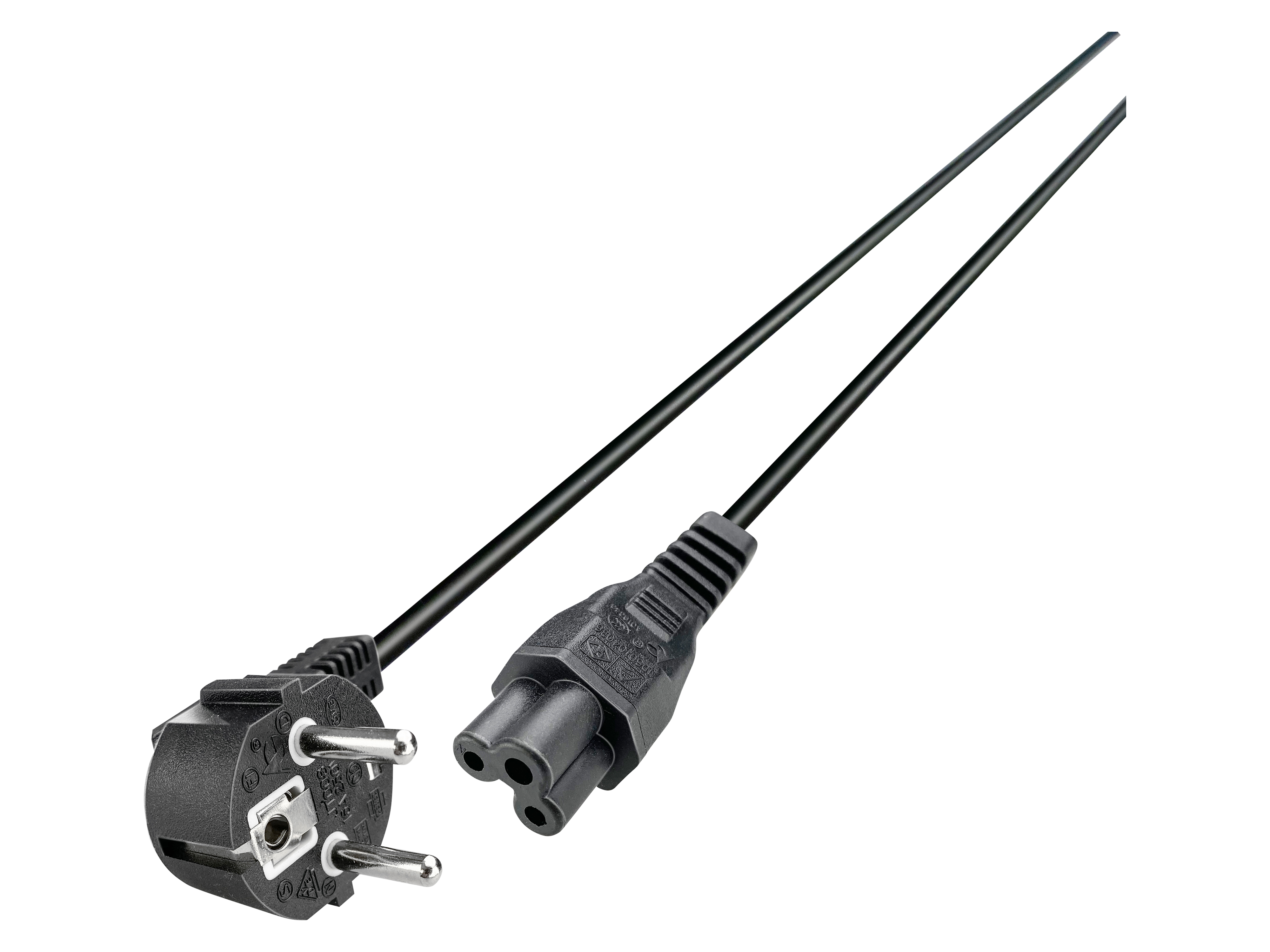 GRUNDIG Netzkabel, Kleeblattstecker, 2m, schwarz Netzkabel, GRUNDIG, Kleeblattstecker, 2m, schwarz
