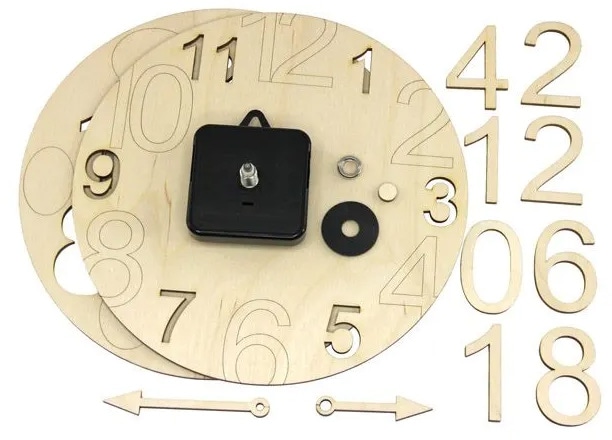 SOL-EXPERT Holzbausatz Wanduhr mit Uhrwerk SOL-EXPERT Holzbausatz Wanduhr mit Uhrwerk