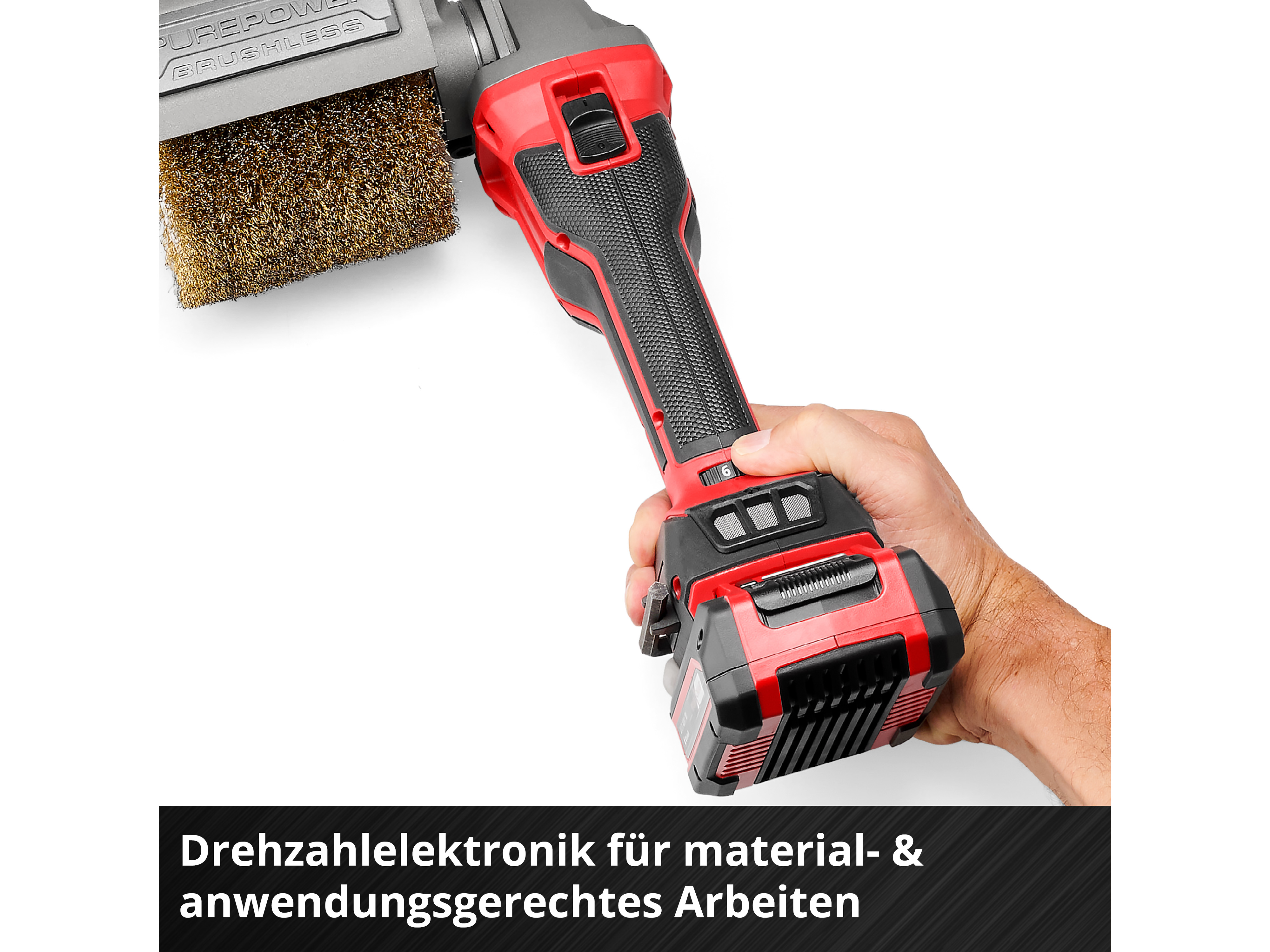 EINHELL PROFESSIONAL Akku-Bürstenschleifer TP-BR 18/32 Li BL, 4468000, Solo EINHELL PROFESSIONAL Akku-Bürstenschleifer TP-BR 18/32 Li BL, 4468000, Solo