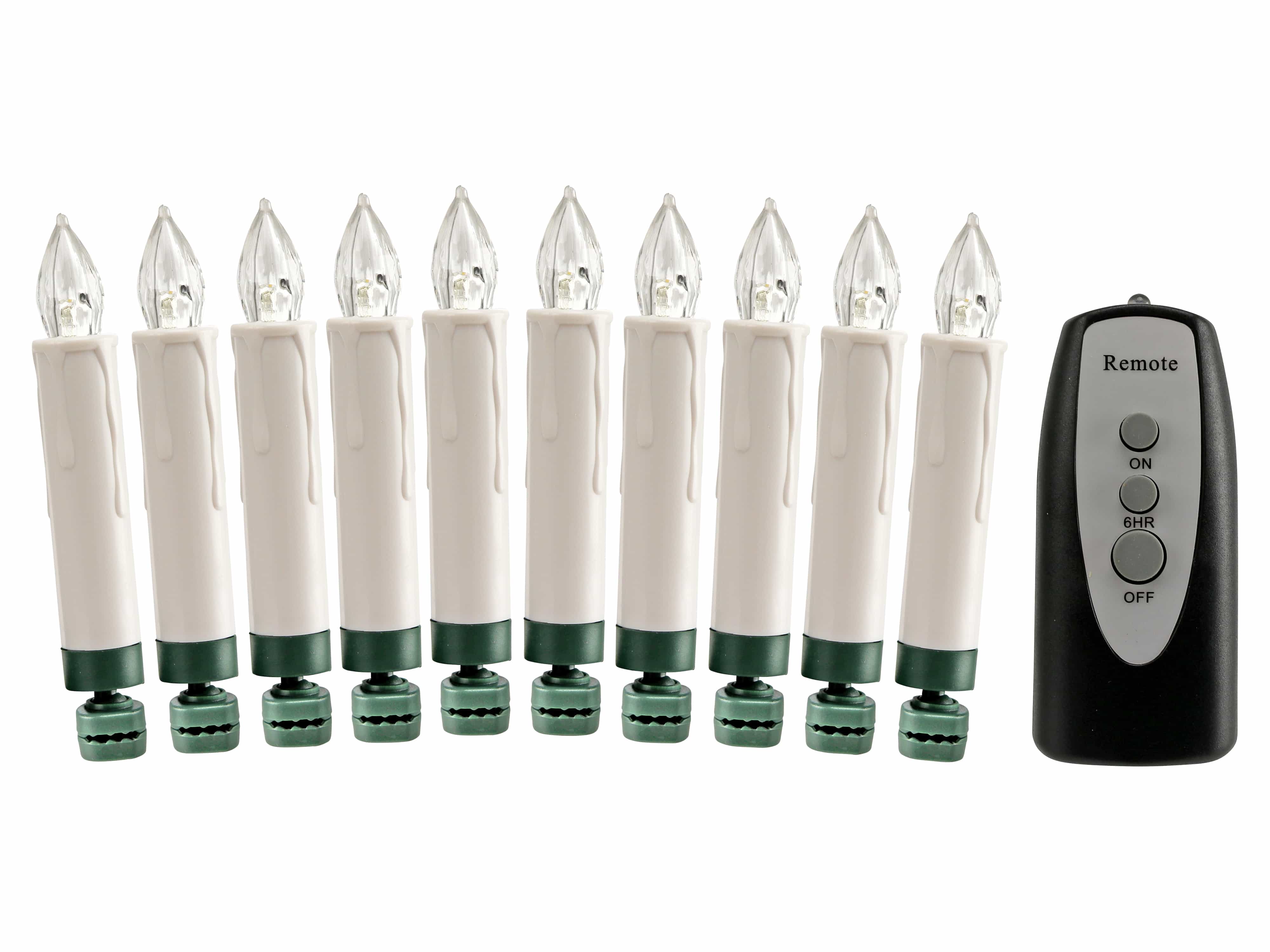DAYLITE LED-Baumkerzen WBB10 mit IR Fernbedienung, 10 Stück DAYLITE LED-Baumkerzen WBB10 mit IR Fernbedienung, 10 Stück