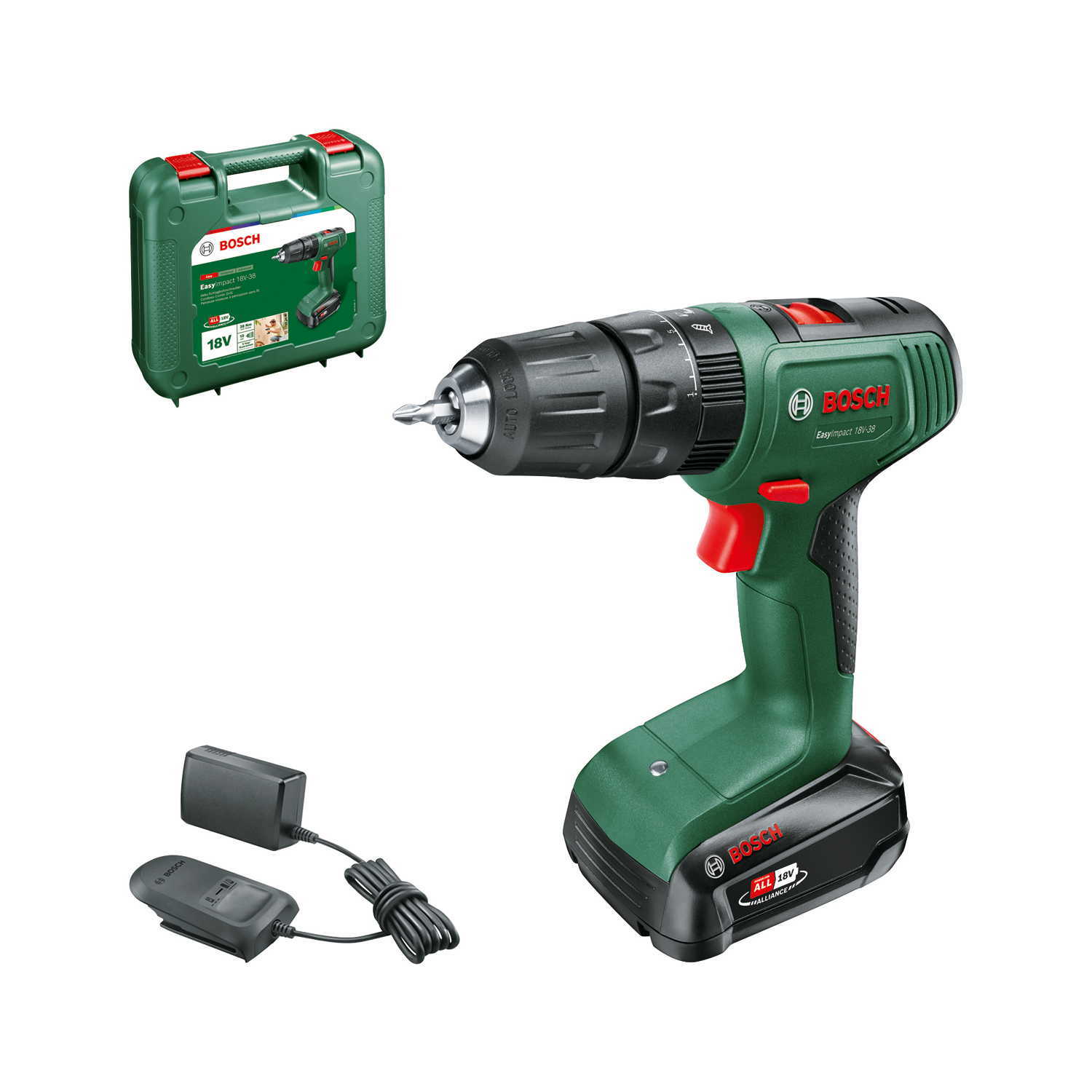 BOSCH Akku-Bohrschrauber EasyImpact 18V-38, 06039D810E BOSCH Akku-Bohrschrauber EasyImpact 18V-38, 06039D810E