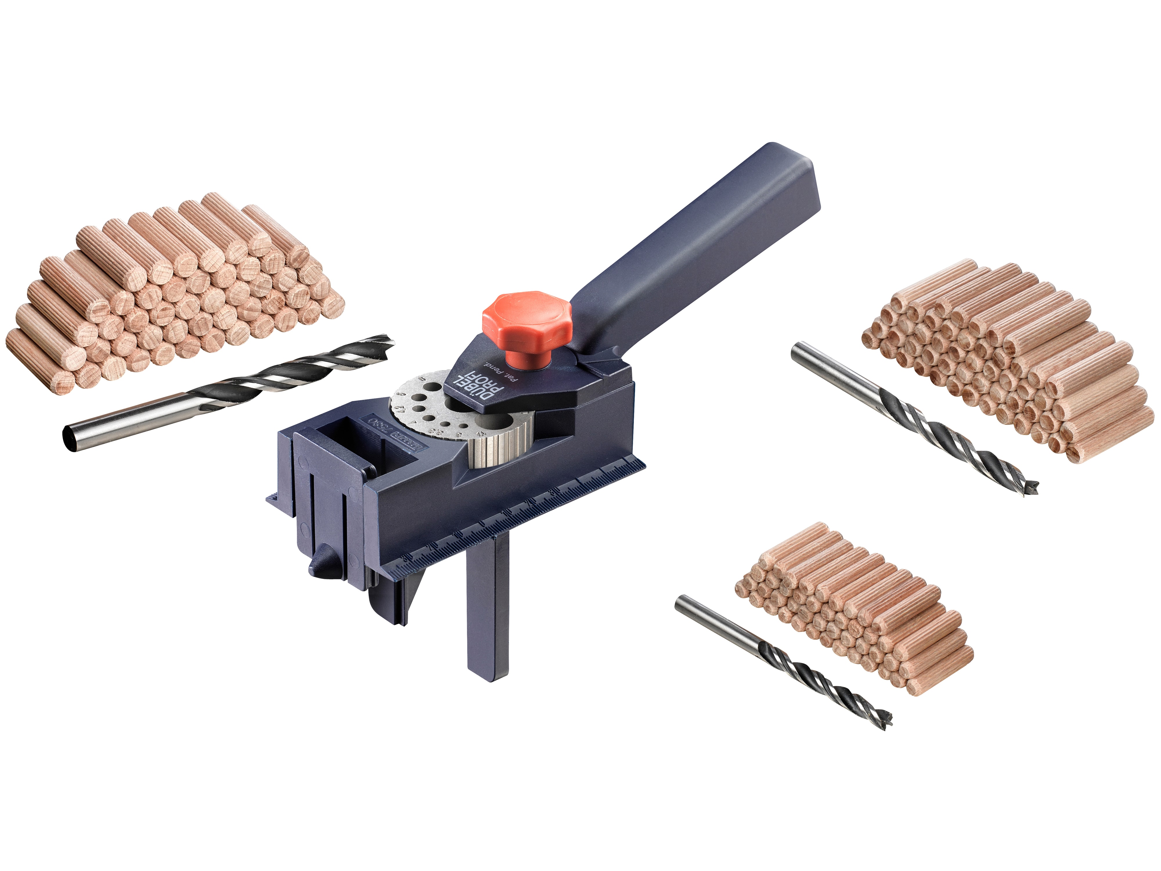 KWB Dübel-Bohrlehre-Set DÜBELPROFI, 758100, 154-teilig KWB Dübel-Bohrlehre-Set DÜBELPROFI, 758100, 154-teilig