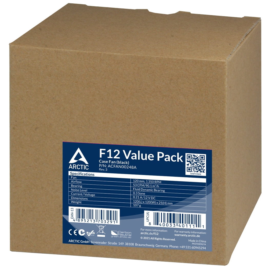 ARCTIC Lüfter F12 120mm Value Pack ARCTIC Lüfter F12 120mm Value Pack
