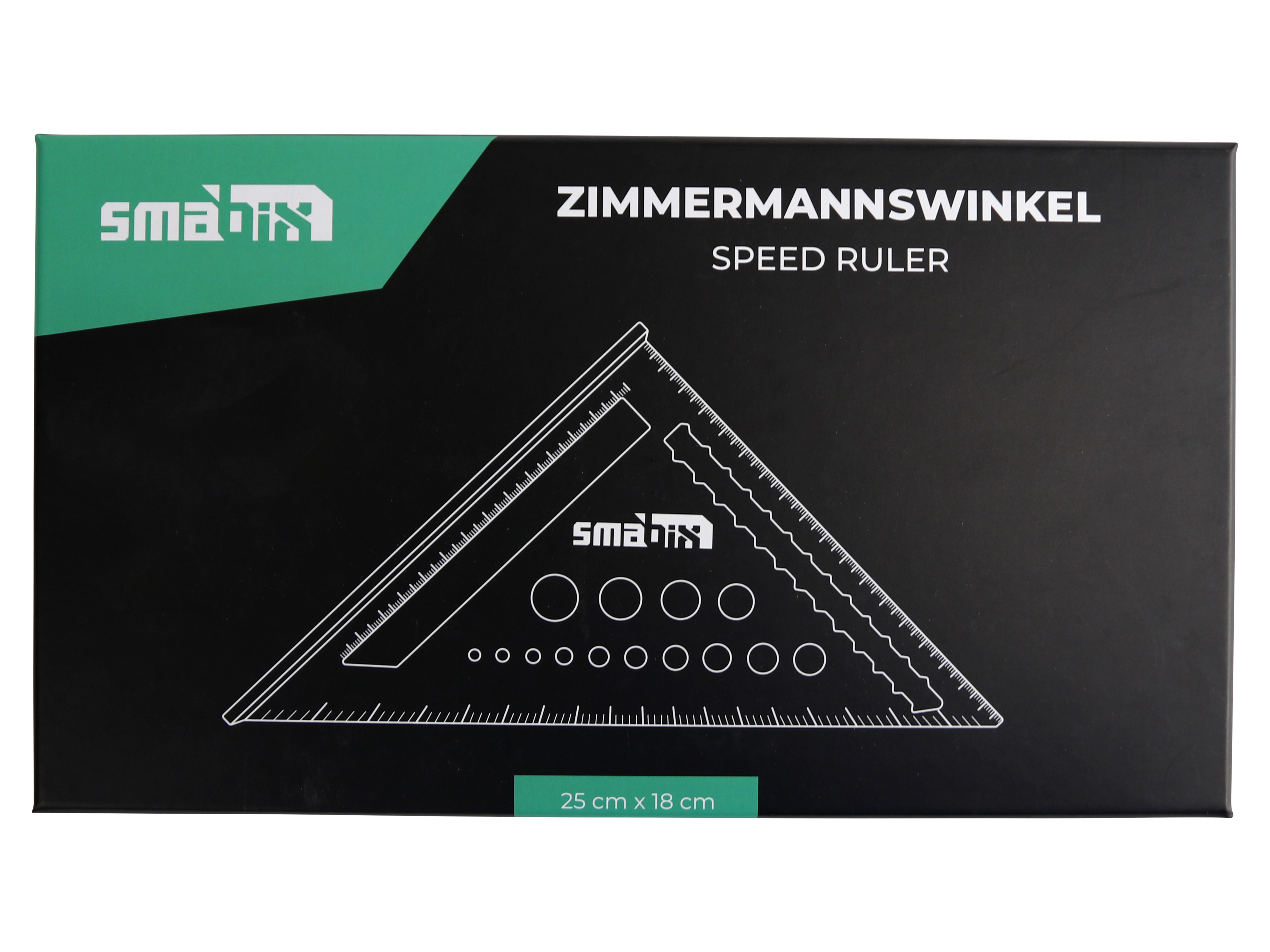SMABIX Zimmermannswinkel, schwarz eloxiert