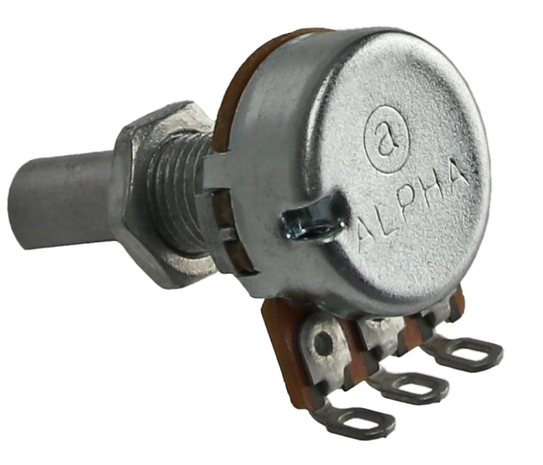 Potentiometer, ALPHA, RV16AF-10B6-20F-A500K, 500 Kohm Potentiometer, ALPHA, RV16AF-10B6-20F-A500K, 500 Kohm