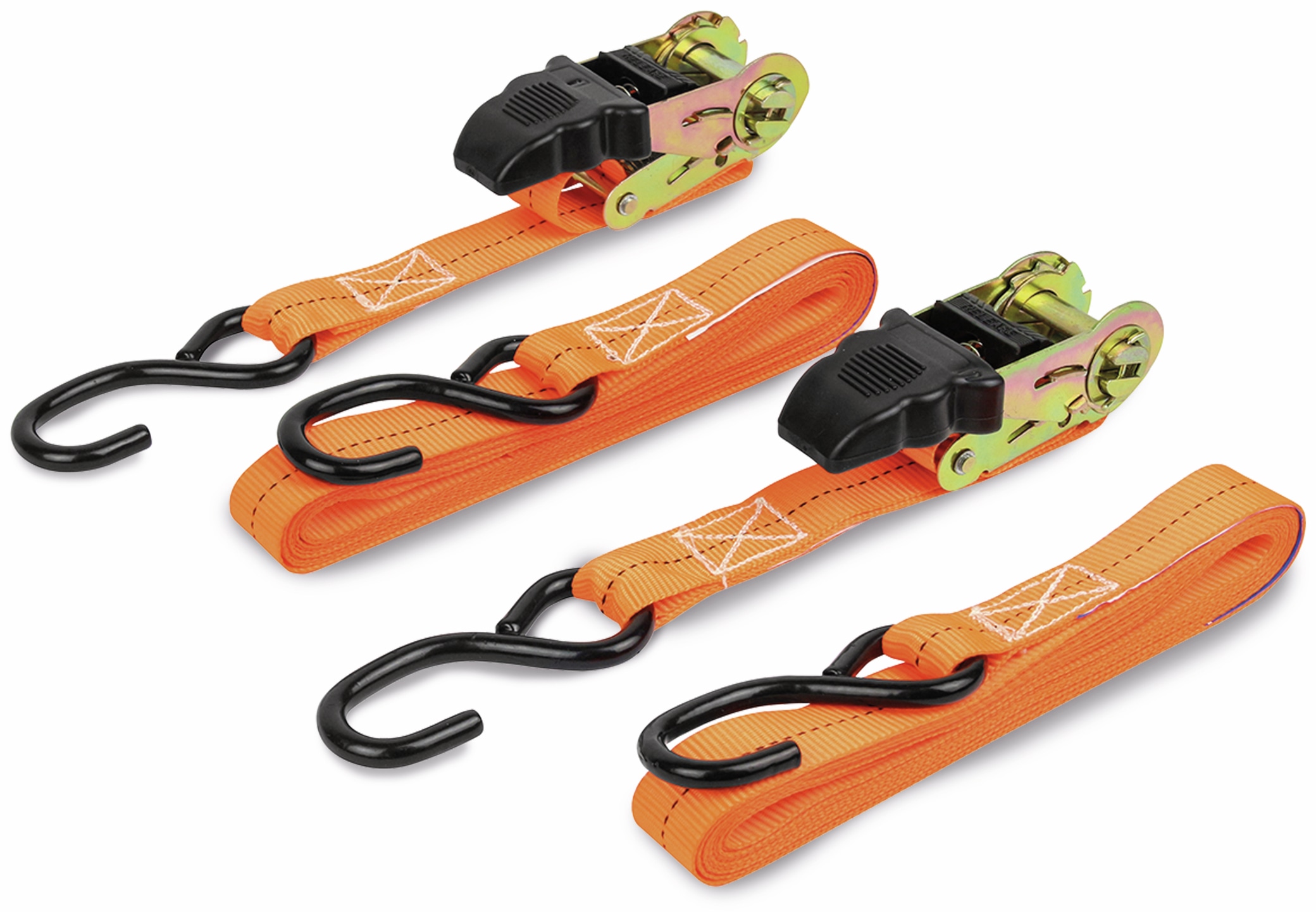 LAS Spanngurt 10300, 2 Stück, 500x2,5 cm, 250 daN, TüV/GS LAS Spanngurt 10300, 2 Stück, 500x2,5 cm, 250 daN, TüV/GS
