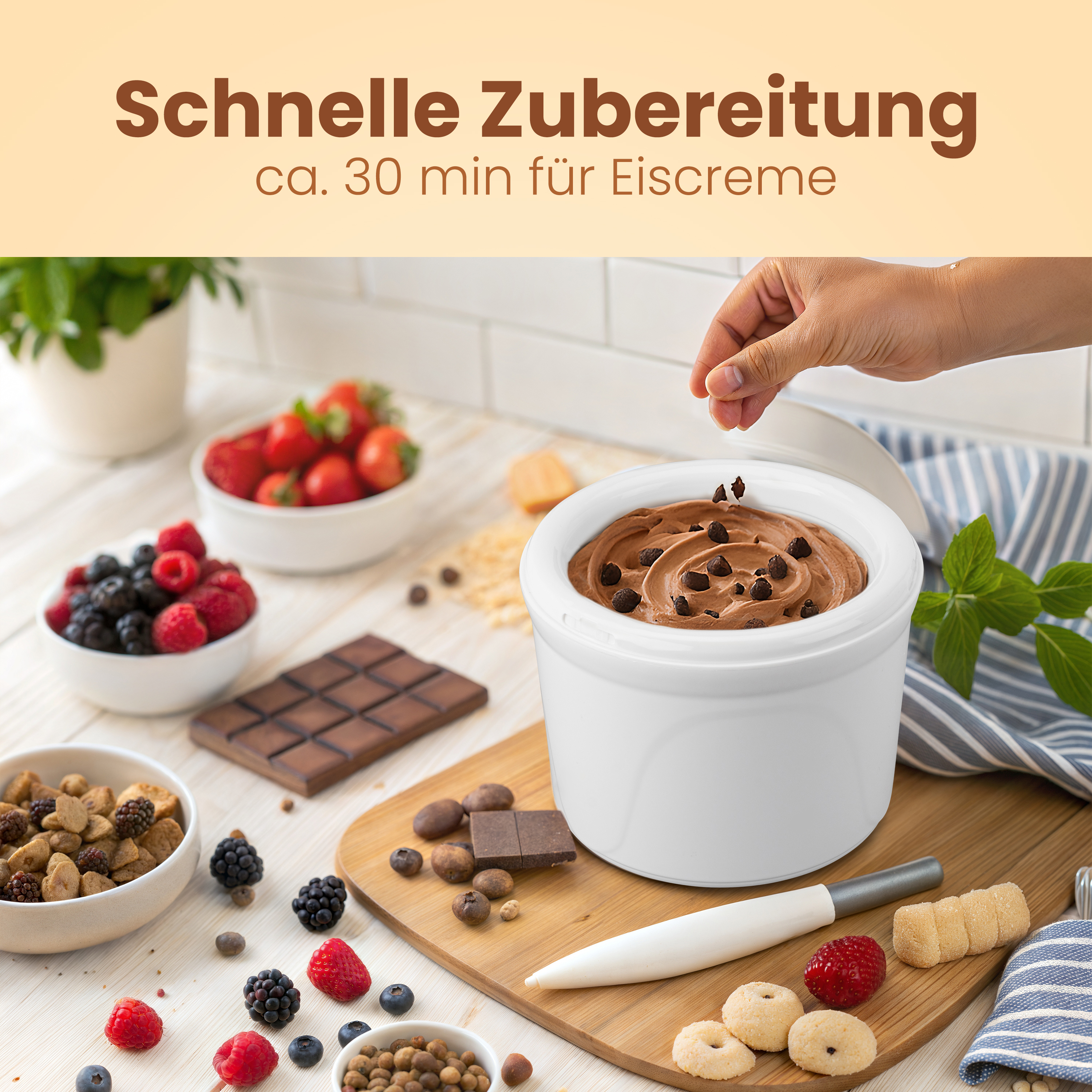 CLATRONIC Eismaschine ICM 3764, 1,5L, mit Kältespeicher, inkl. Rezepten CLATRONIC Eismaschine ICM 3764, 1,5L, mit Kältespeicher, inkl. Rezepten