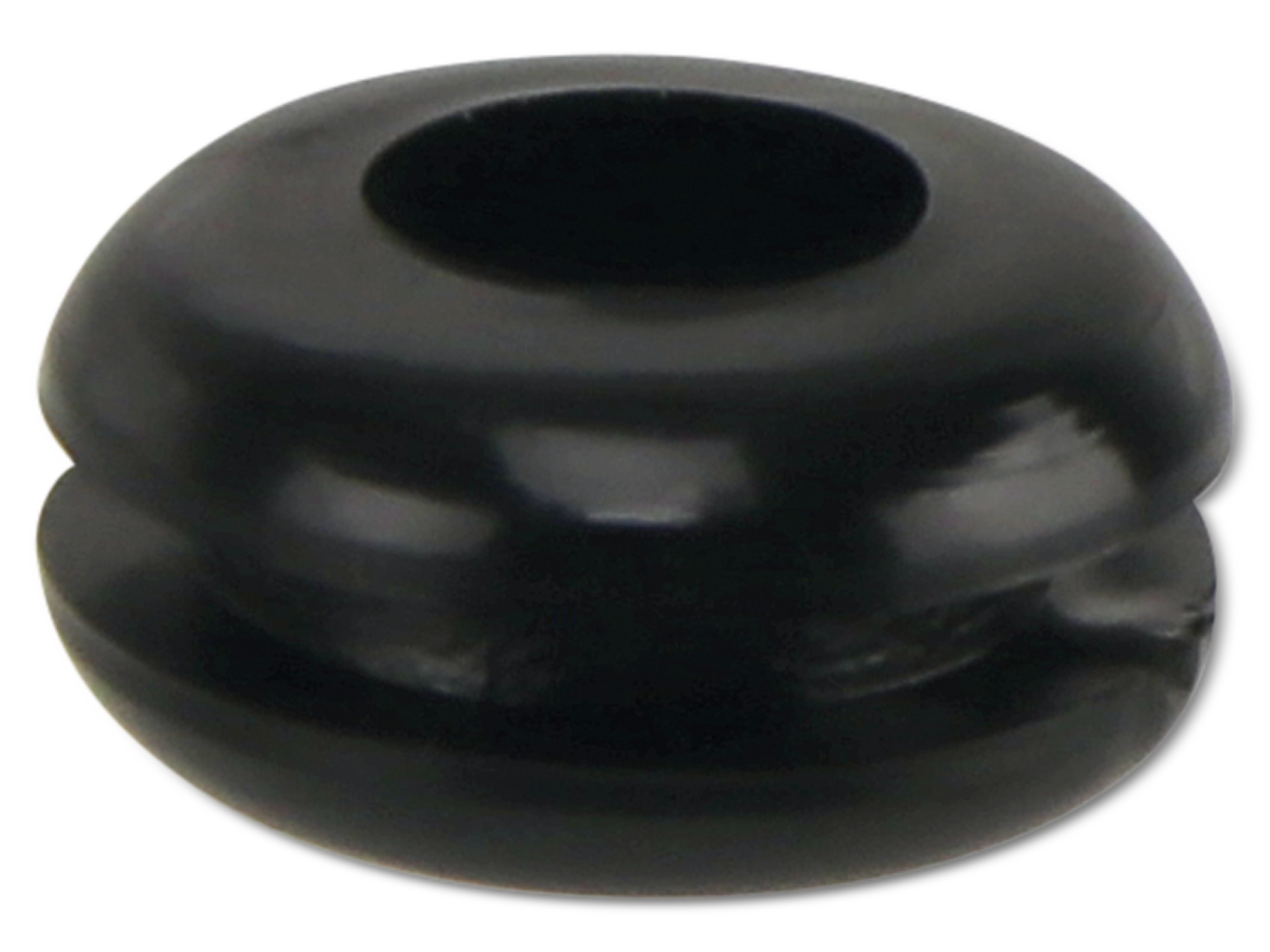 KSS Kabeldurchführungstülle PVC, schwarz, Plattenstärke 1,7, Loch-Ø 6,4, geschlossen, 1 Stück KSS Kabeldurchführungstülle PVC, schwarz, Plattenstärke 1,7, Loch-Ø 6,4, geschlossen, 1 Stück