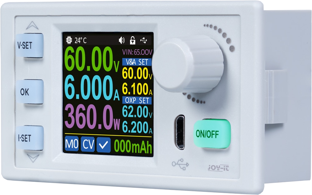 JOY-IT Labornetzteil-Steuergerät, JT-PS360, 60 V, 6 A JOY-IT Labornetzteil-Steuergerät, JT-PS360, 60 V, 6 A