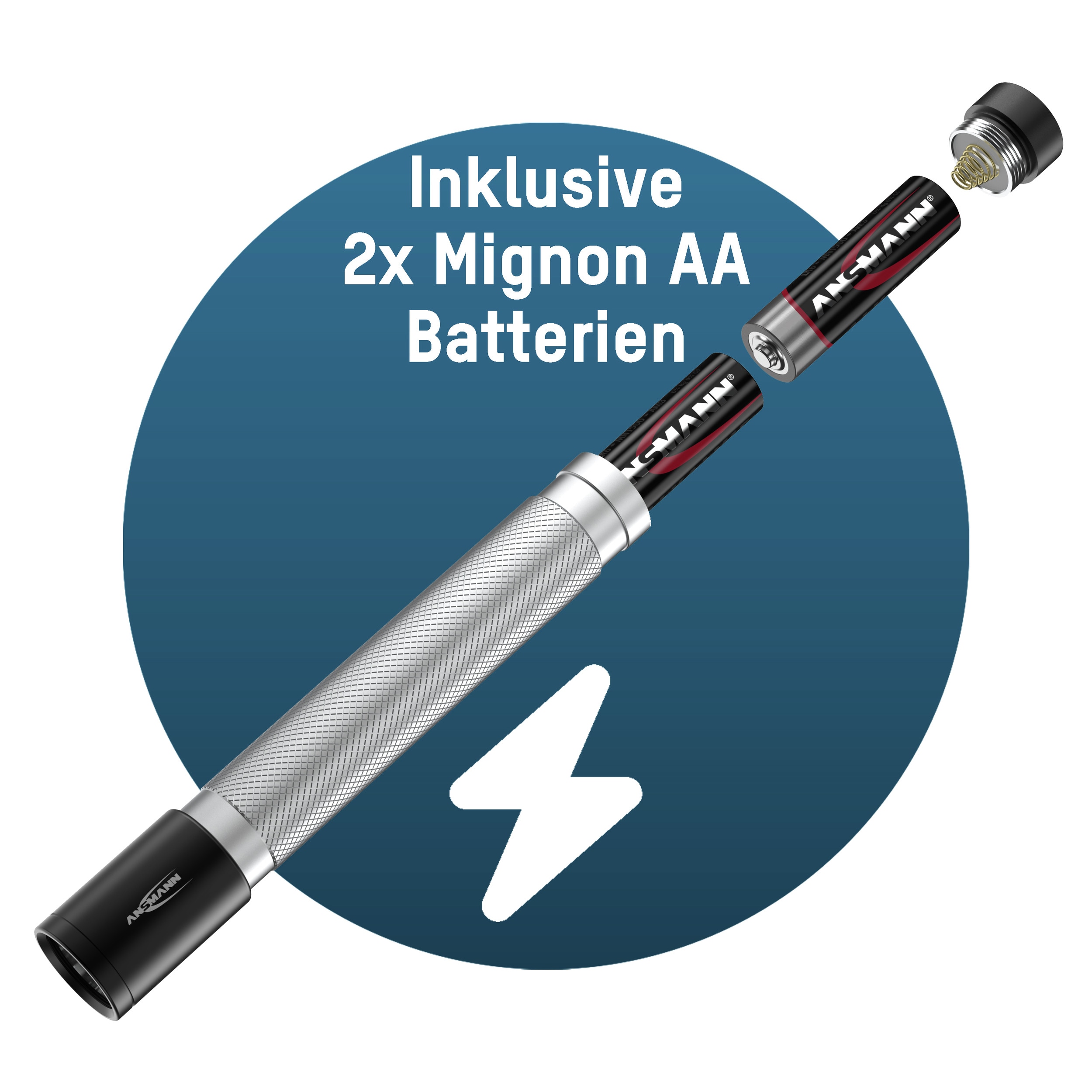 ANSMANN LED-Taschenlampe ANSMANN Daily Use 150B, 150 lm, batteriebetrieben