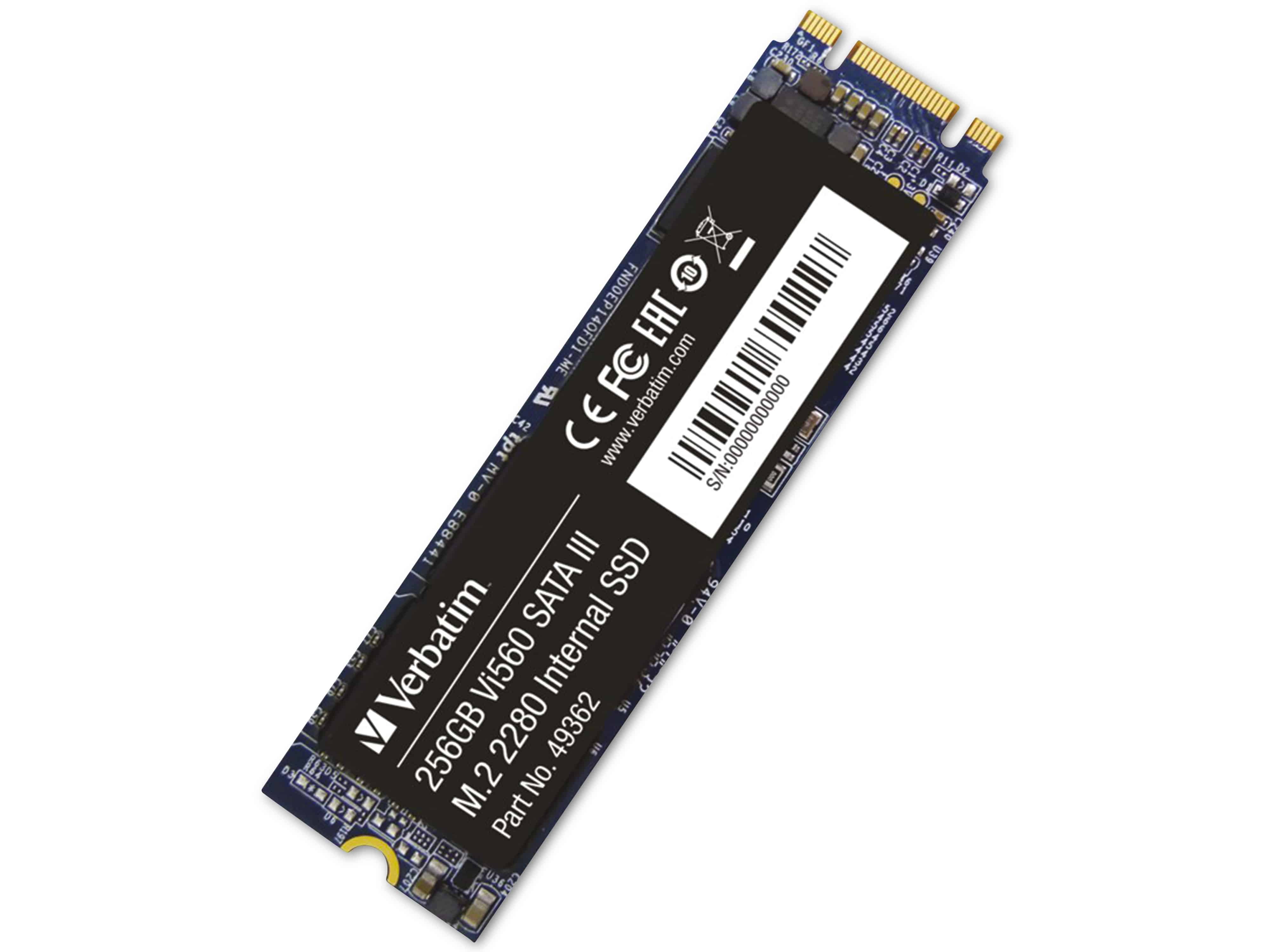 VERBATIM M.2 SSD Vi560, 256 GB VERBATIM M.2 SSD Vi560, 256 GB
