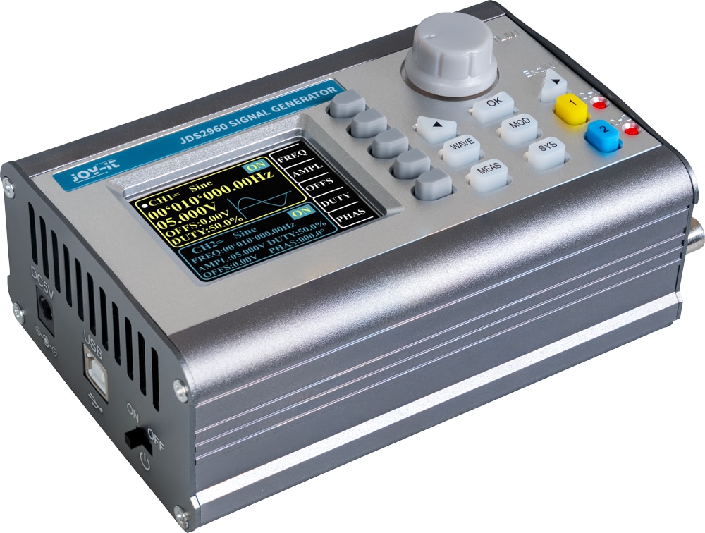 JOY-IT Mobiler Signalgenerator, JT-JDS2960, 2 Kanal, 60 MHz JOY-IT Mobiler Signalgenerator, JT-JDS2960, 2 Kanal, 60 MHz