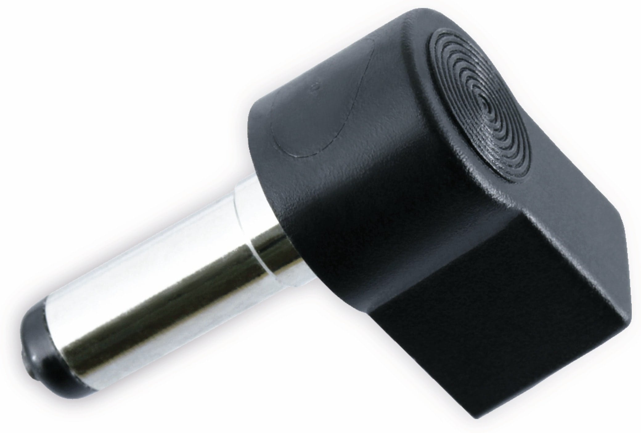 Hohlstecker, Ø 2,5 mm, 14 mm, abgewinkelt Hohlstecker, Ø 2,5 mm, 14 mm, abgewinkelt