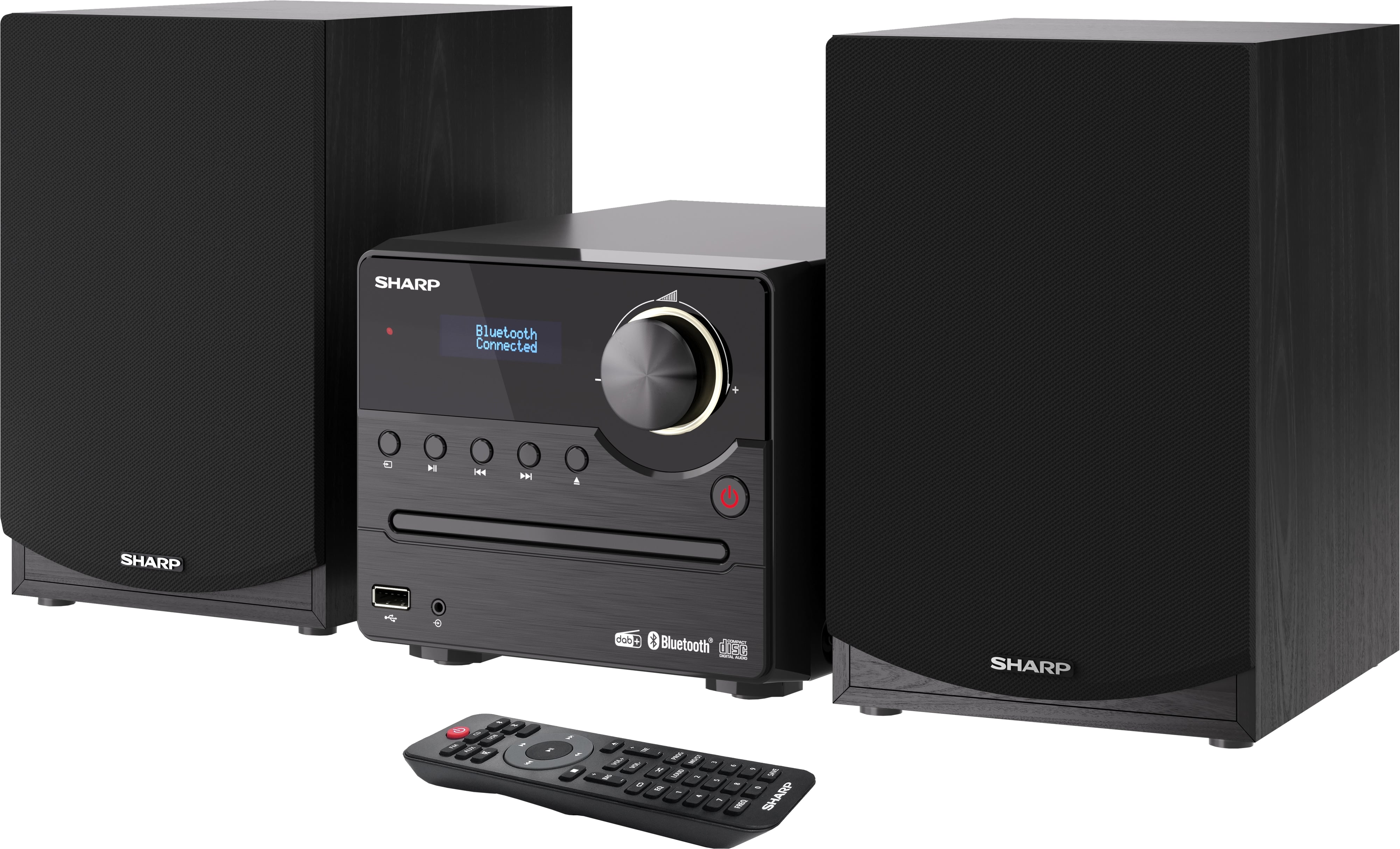 SHARP HiFi-Anlage XL-B517D, schwarz, DAB+, Bluetooth, USB, MP3, CD Laufwerk SHARP HiFi-Anlage XL-B517D, schwarz, DAB+, Bluetooth, USB, MP3, CD Laufwerk